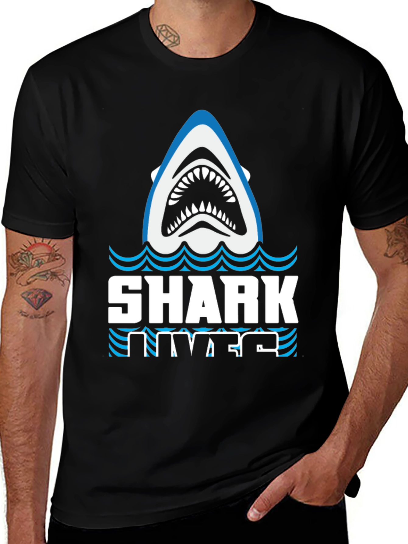 Variant 16 of Shark Lives Graphic T-Shirt