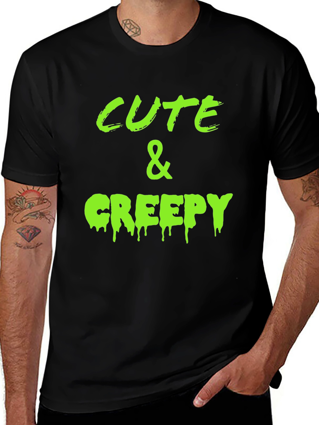 Cute and Creepy Halloween Graphic T-Shirt