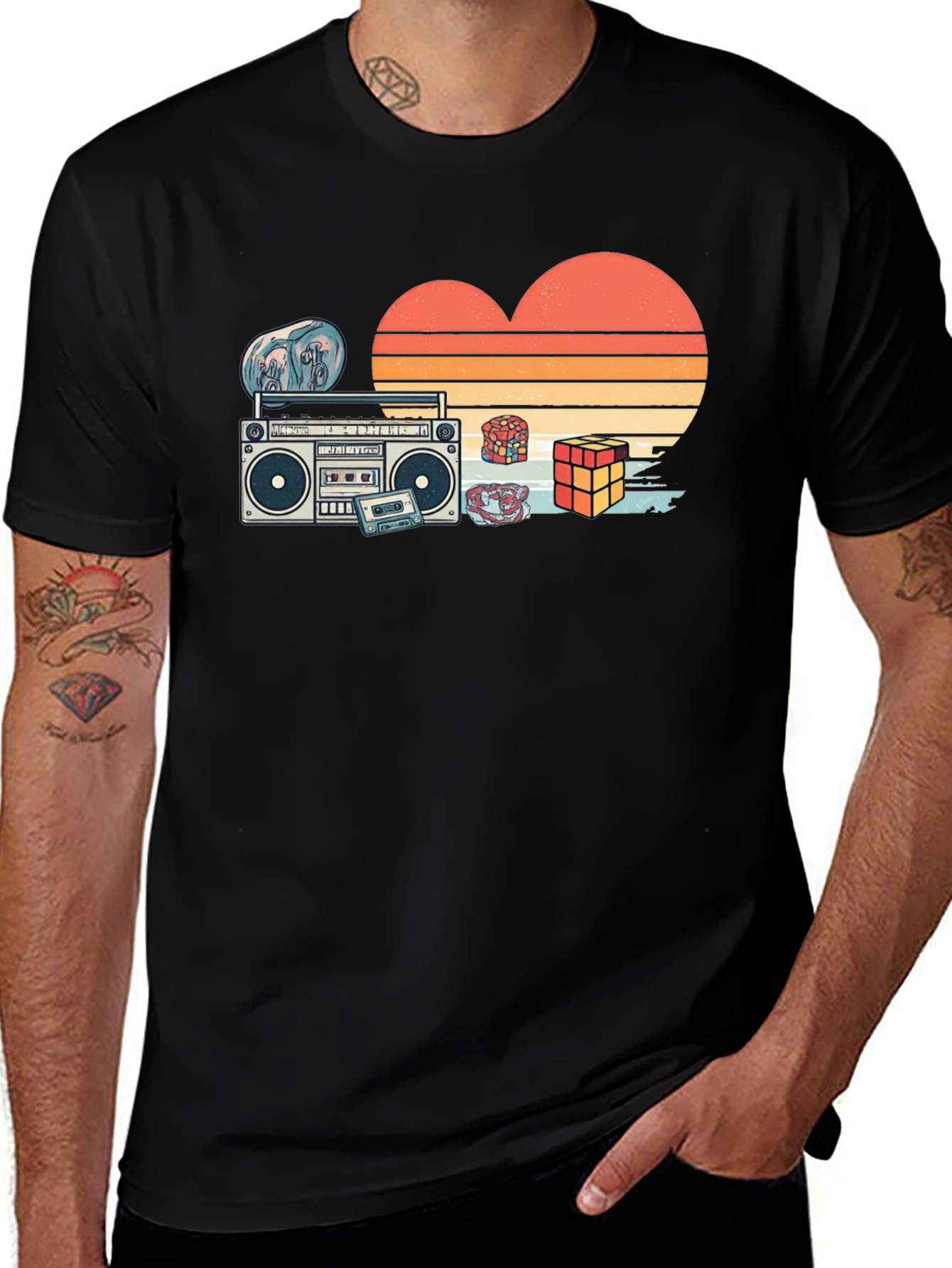 Variant 6 of Retro 80s Graphic T-Shirt