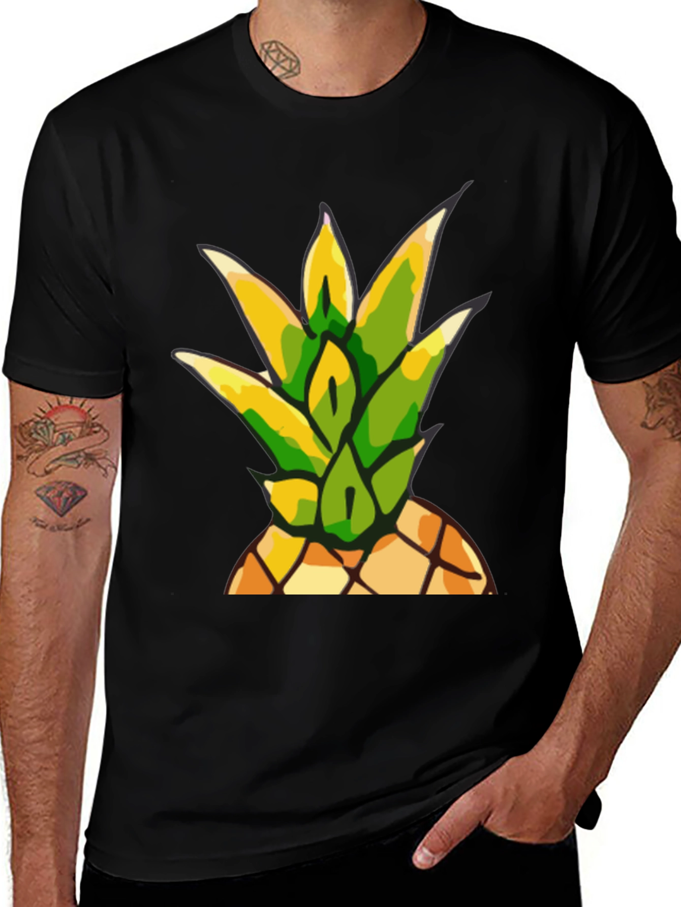 Variant 9 of Pineapple Graphic Tee - Tropical Summer Vibes