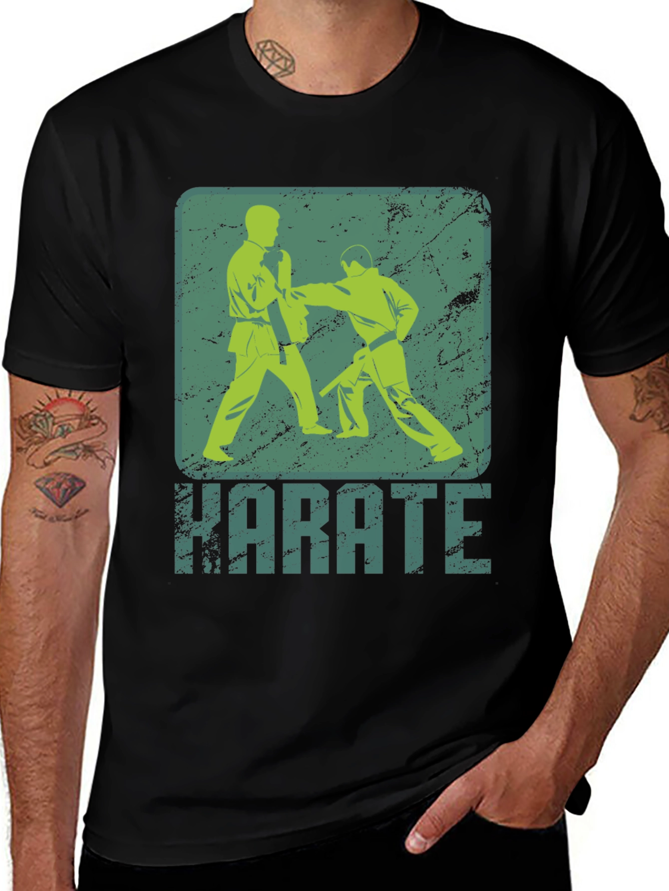 Variant 19 of Karate Graphic Tee - Martial Arts Style