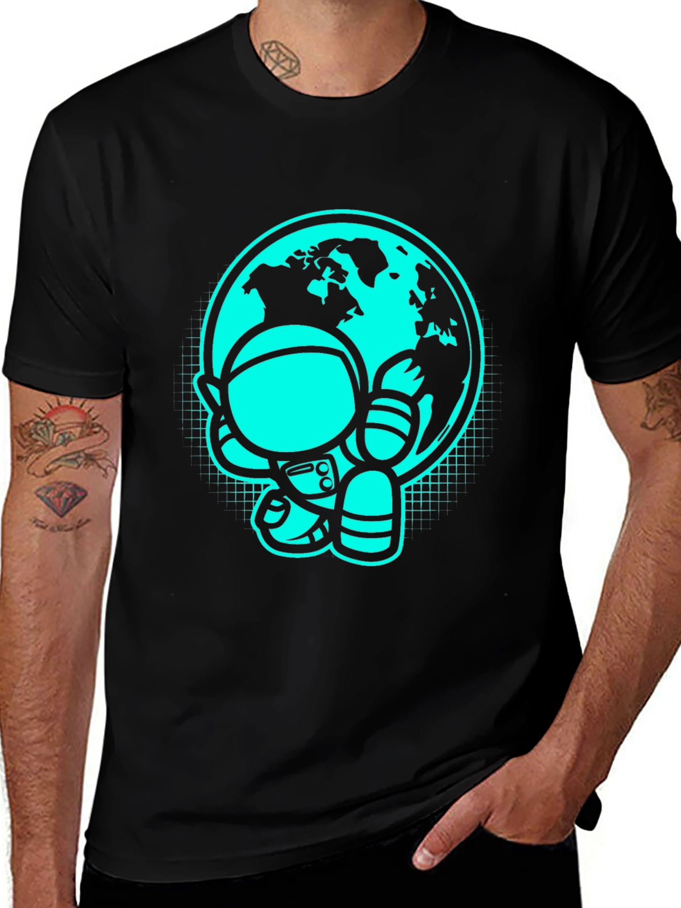 Variant 27 of Astronaut Earth Graphic Print Tee