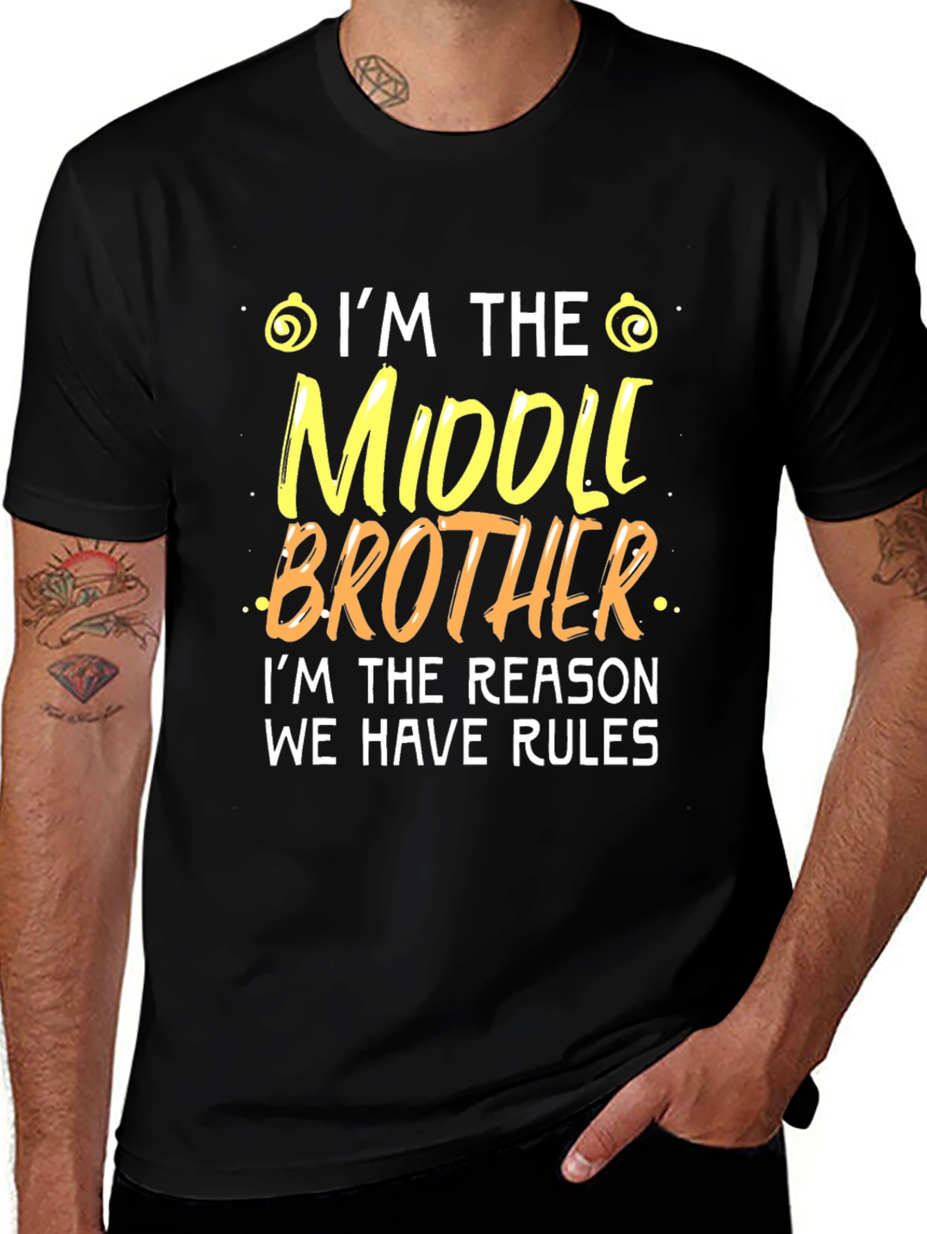 Variant 9 of Middle Brother T-Shirt - Reason for the Rules