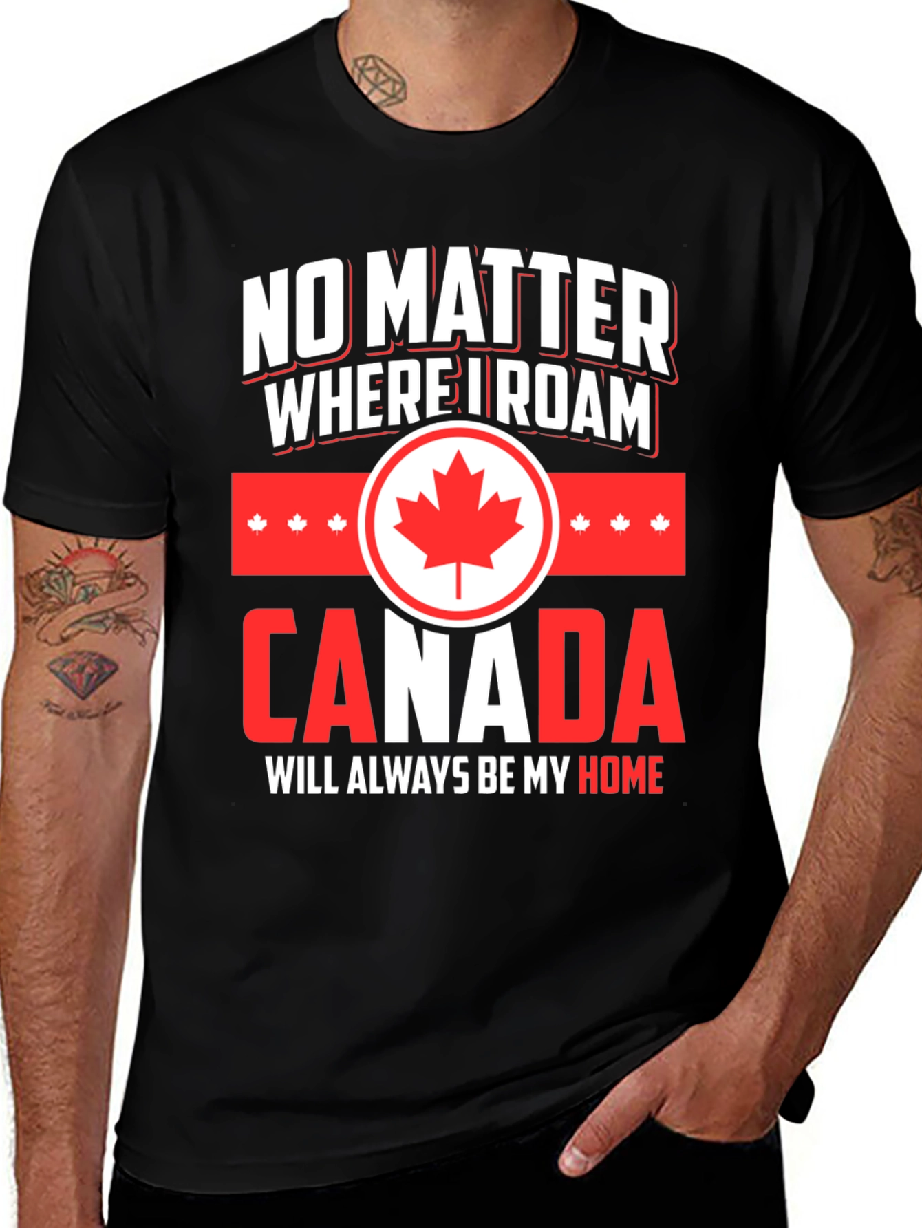 Canada Pride T-Shirt - No Matter Where I Roam