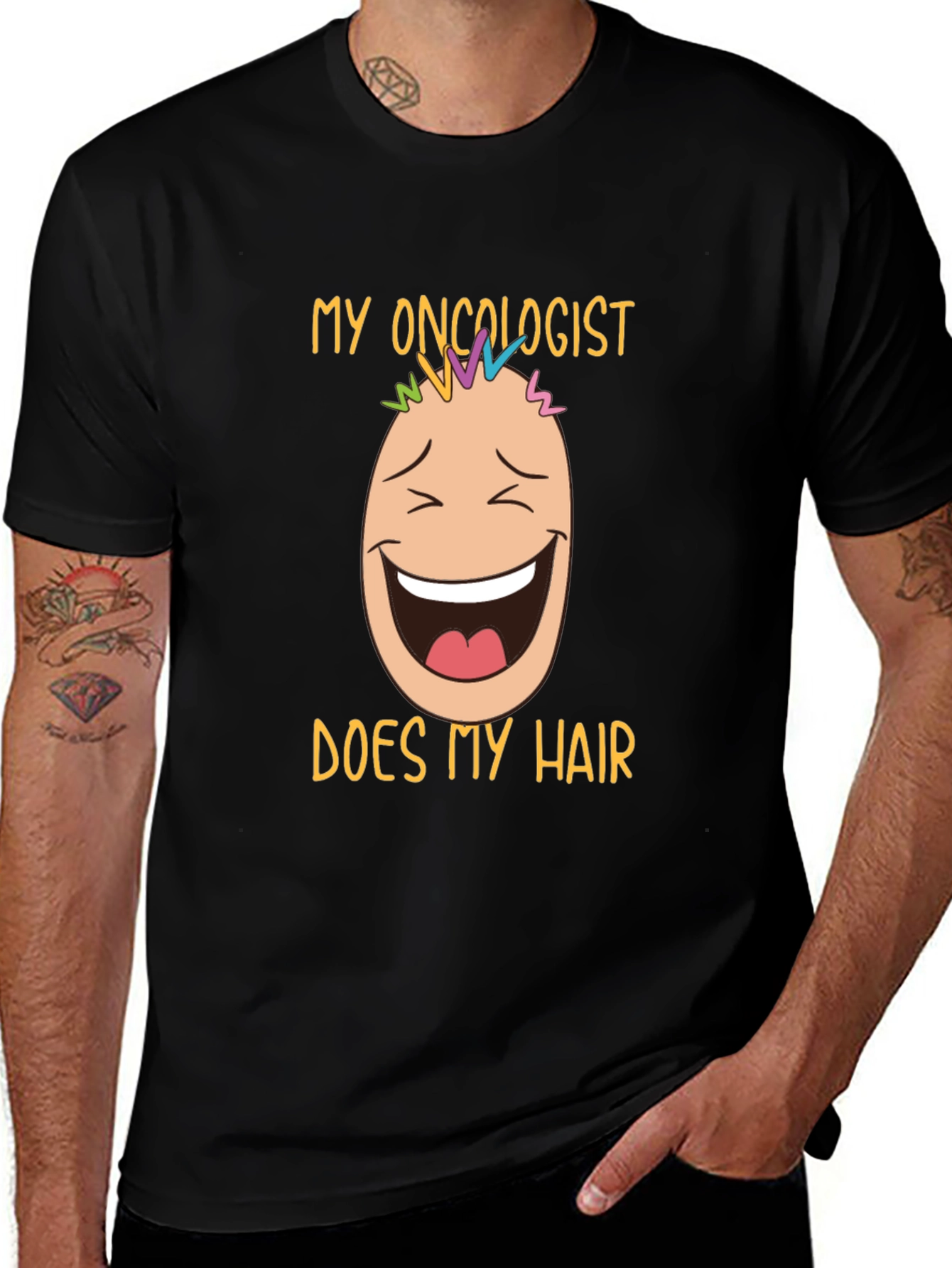 Variant 23 of Funny Oncology T-Shirt: My Oncologist Does My Hair