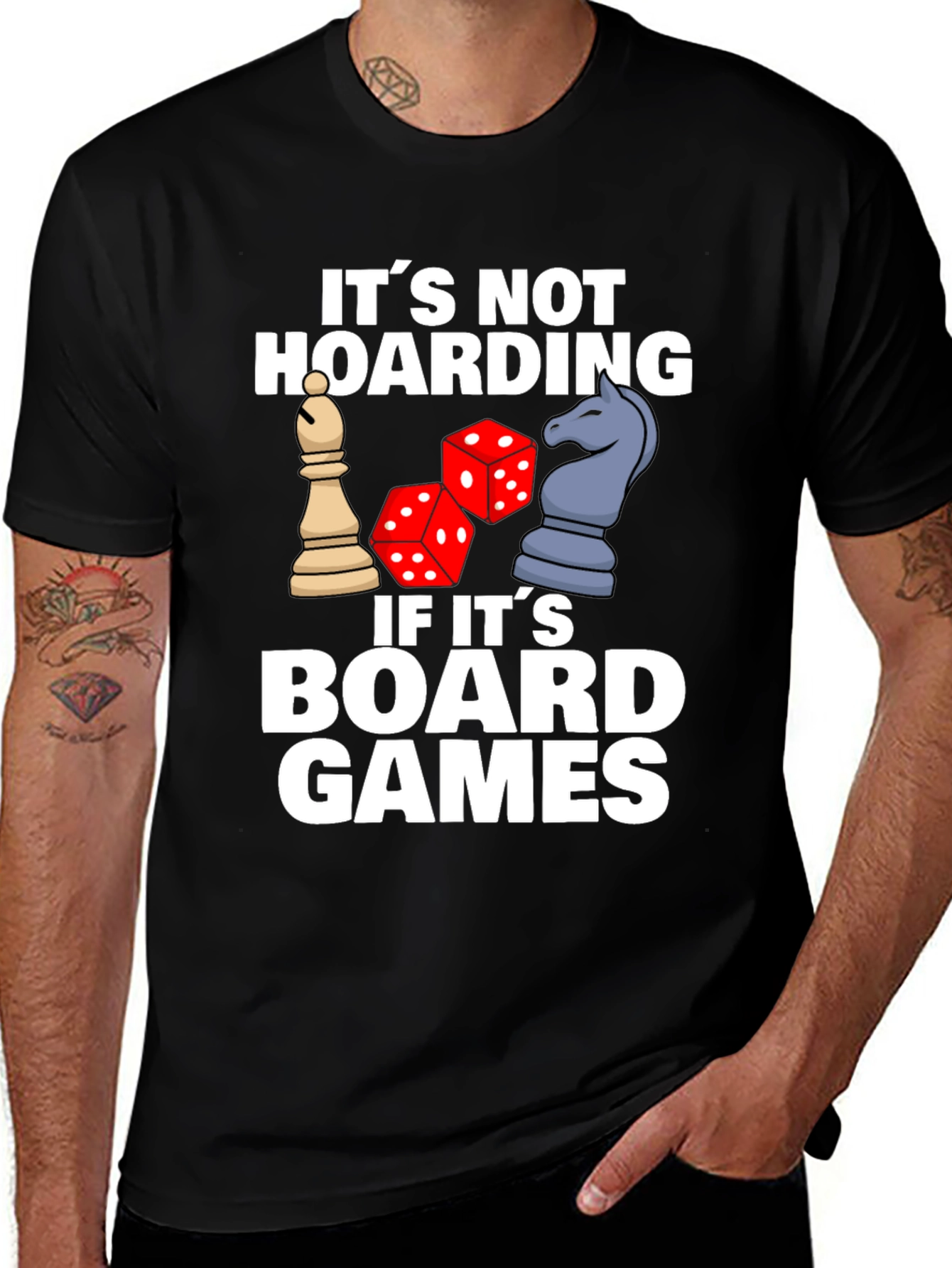 Variant 12 of Board Games Hoarding Funny T-Shirt