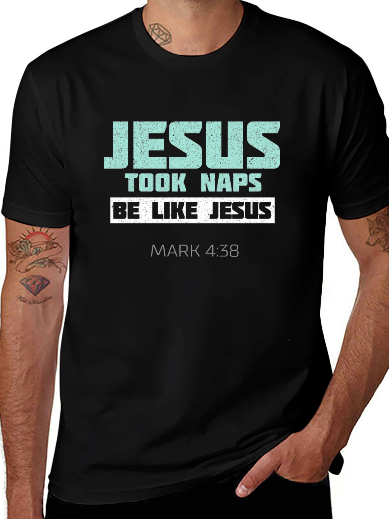 Variant 8 of Jesus Took Naps Graphic Tee