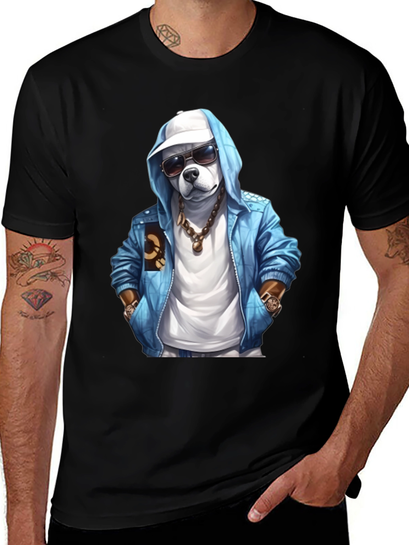 Variant 6 of Cool Dog T-Shirt: Stylish Canine Design