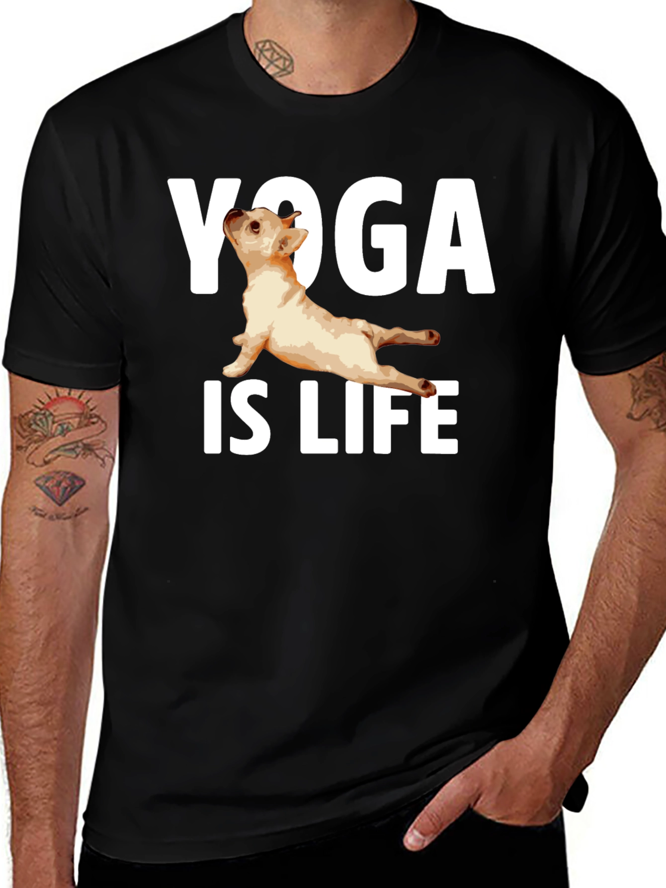Variant 13 of Yoga Is Life Dog T-Shirt