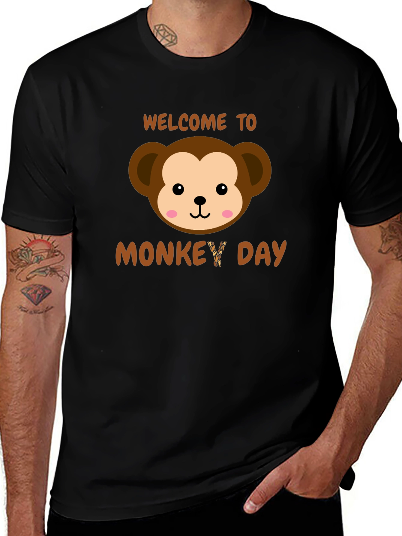 Variant 17 of Welcome to Monkey Day T-Shirt