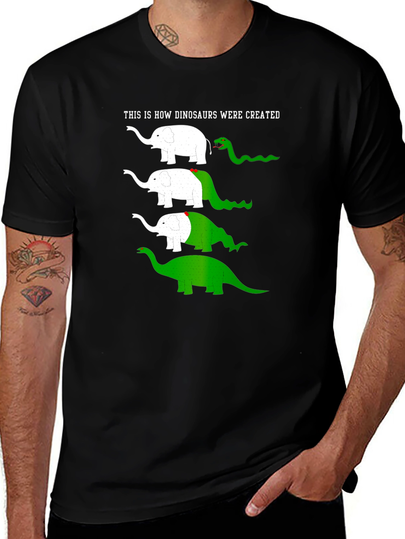 Variant 27 of Funny Dinosaur Evolution T-Shirt