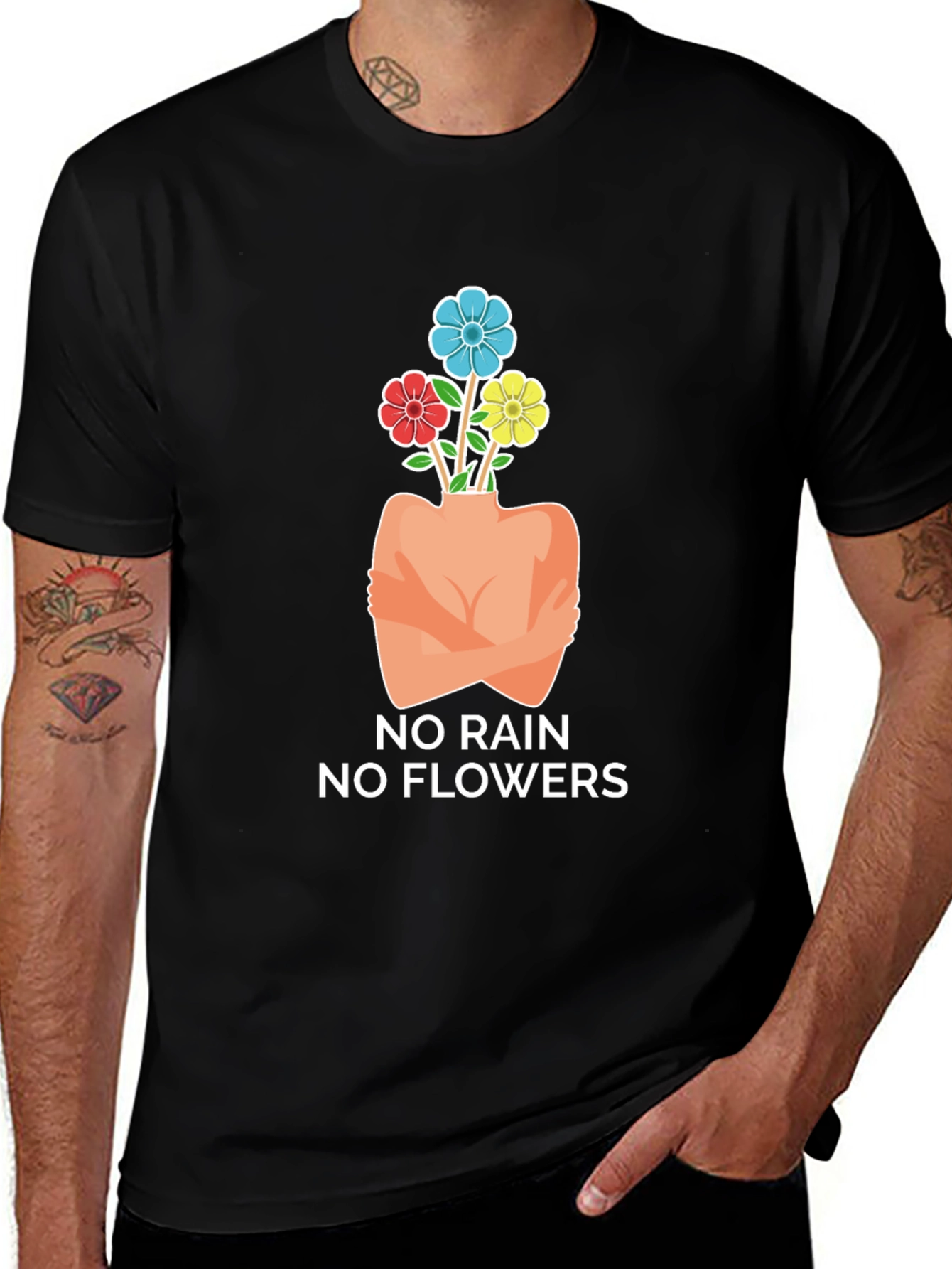 Variant 10 of No Rain, No Flowers Graphic Tee