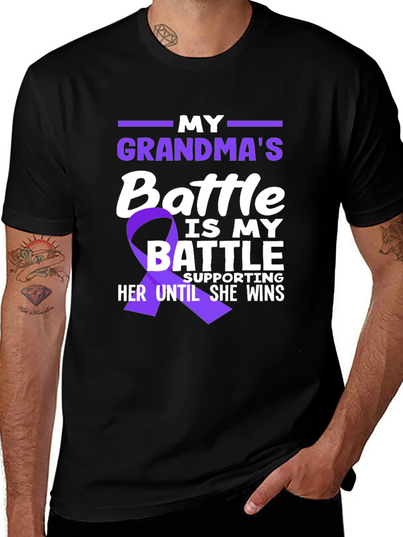 Grandma's Battle T-Shirt - Support Awareness