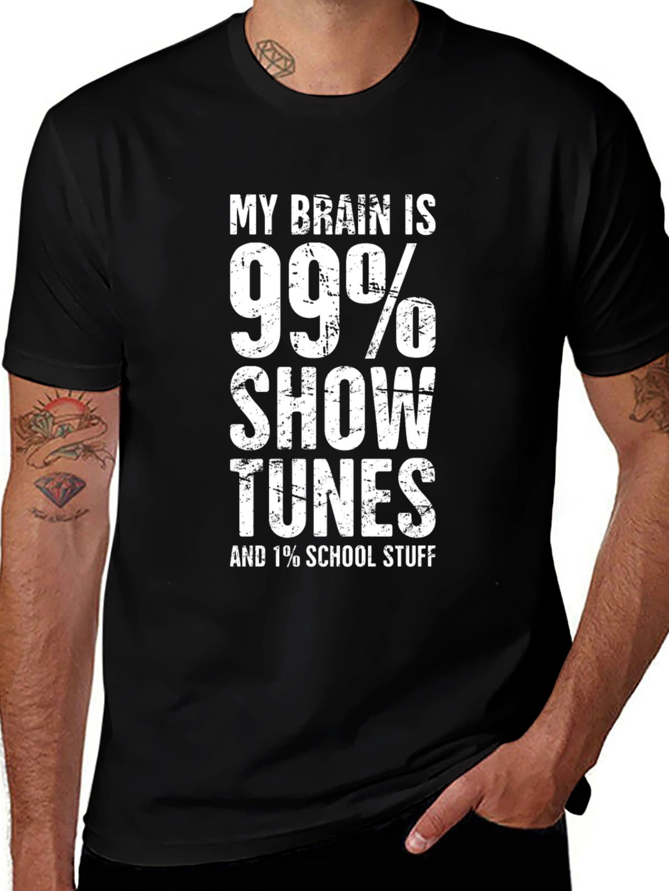 Variant 14 of Show Tunes T-Shirt - 99% Show Tunes 1% School