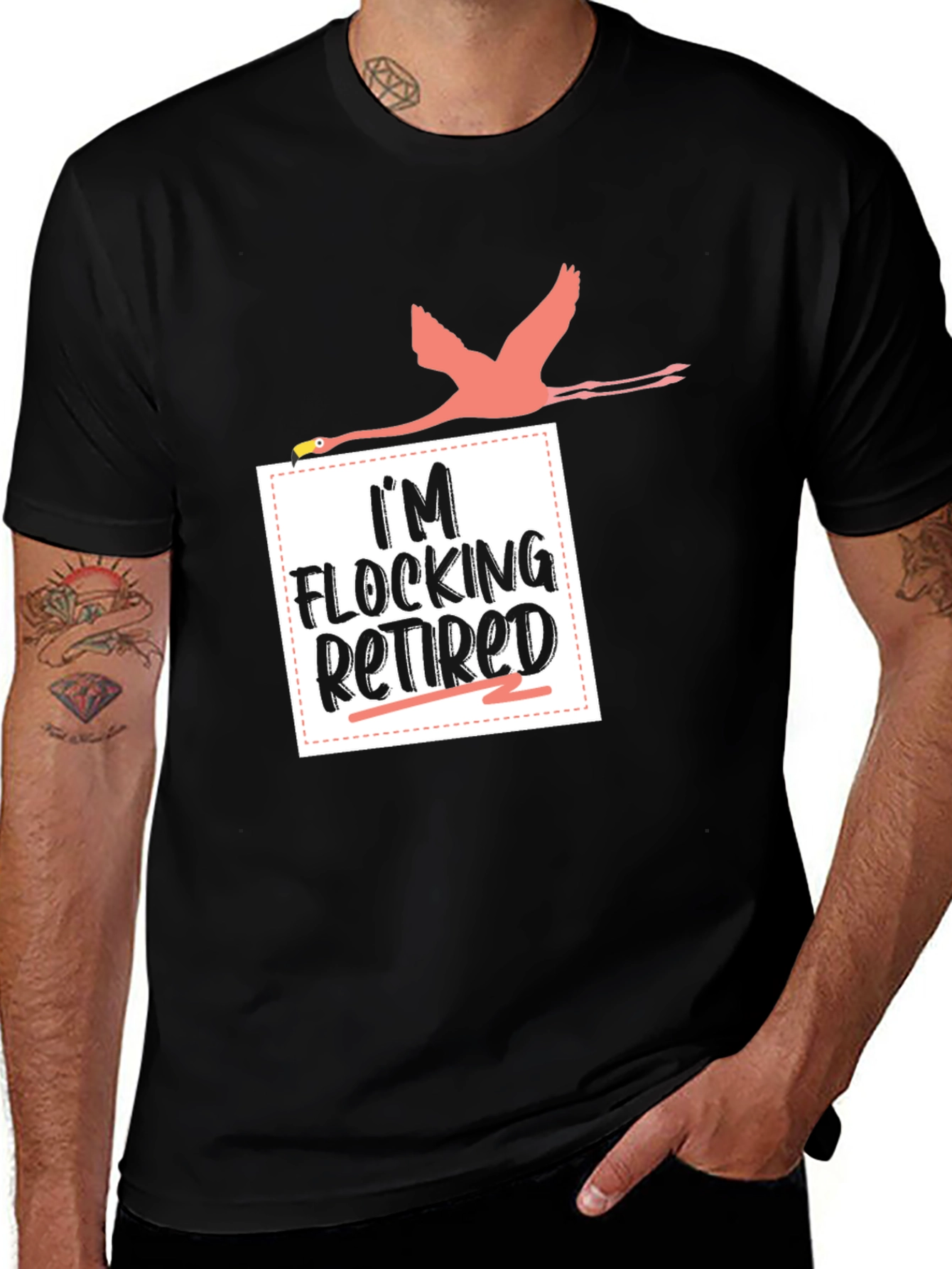 Variant 11 of I'm Flocking Retired Graphic T-Shirt