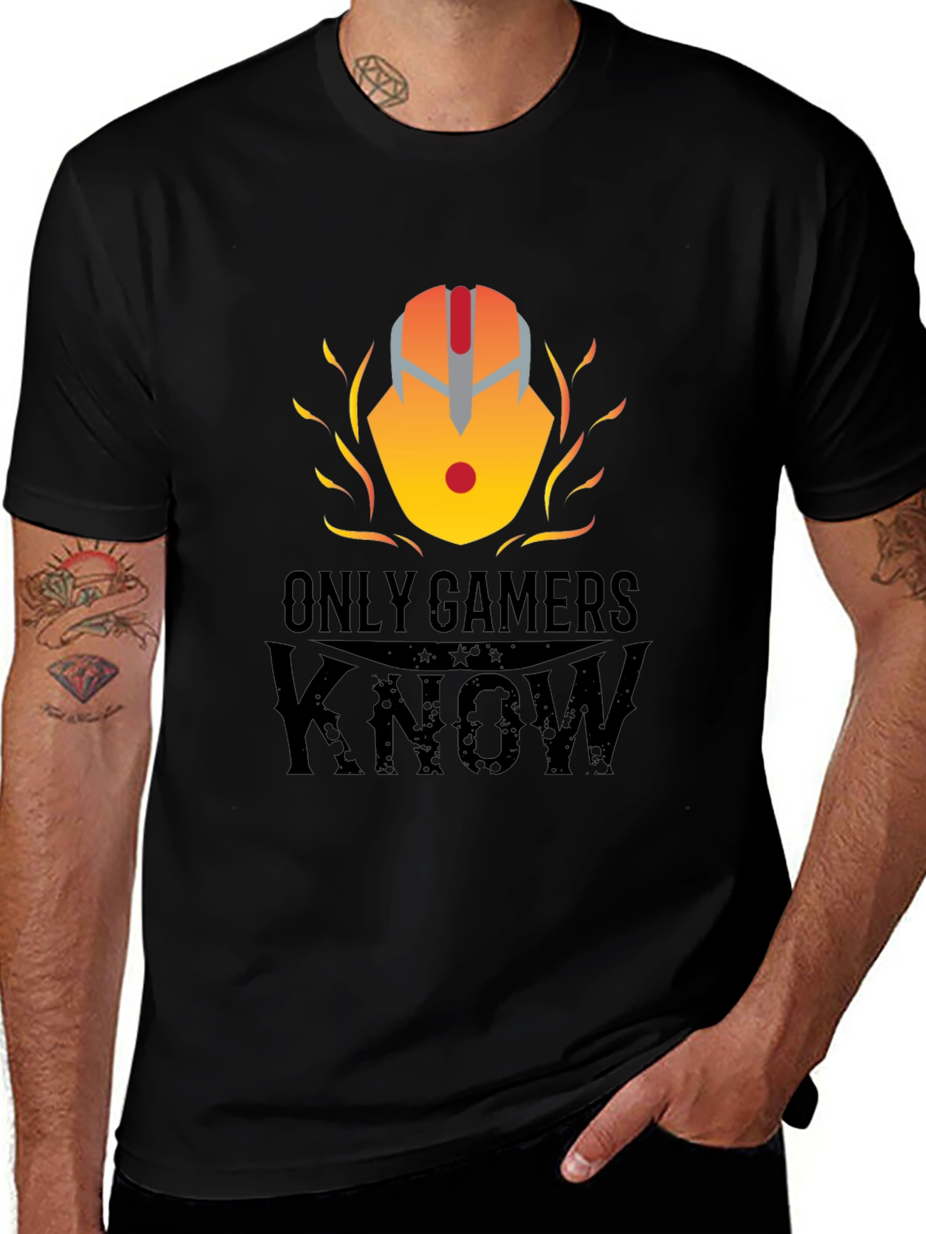 Variant 27 of Only Gamers Know Black T-Shirt