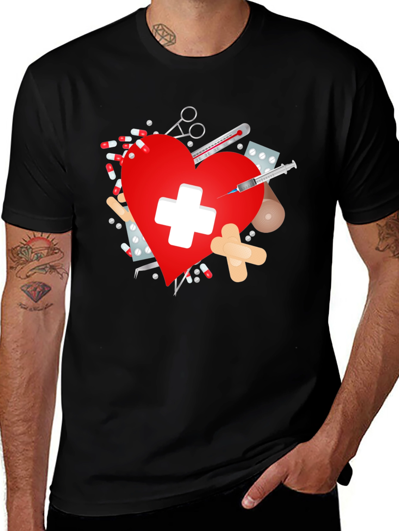 Heart Healthcare T-Shirt for Medics