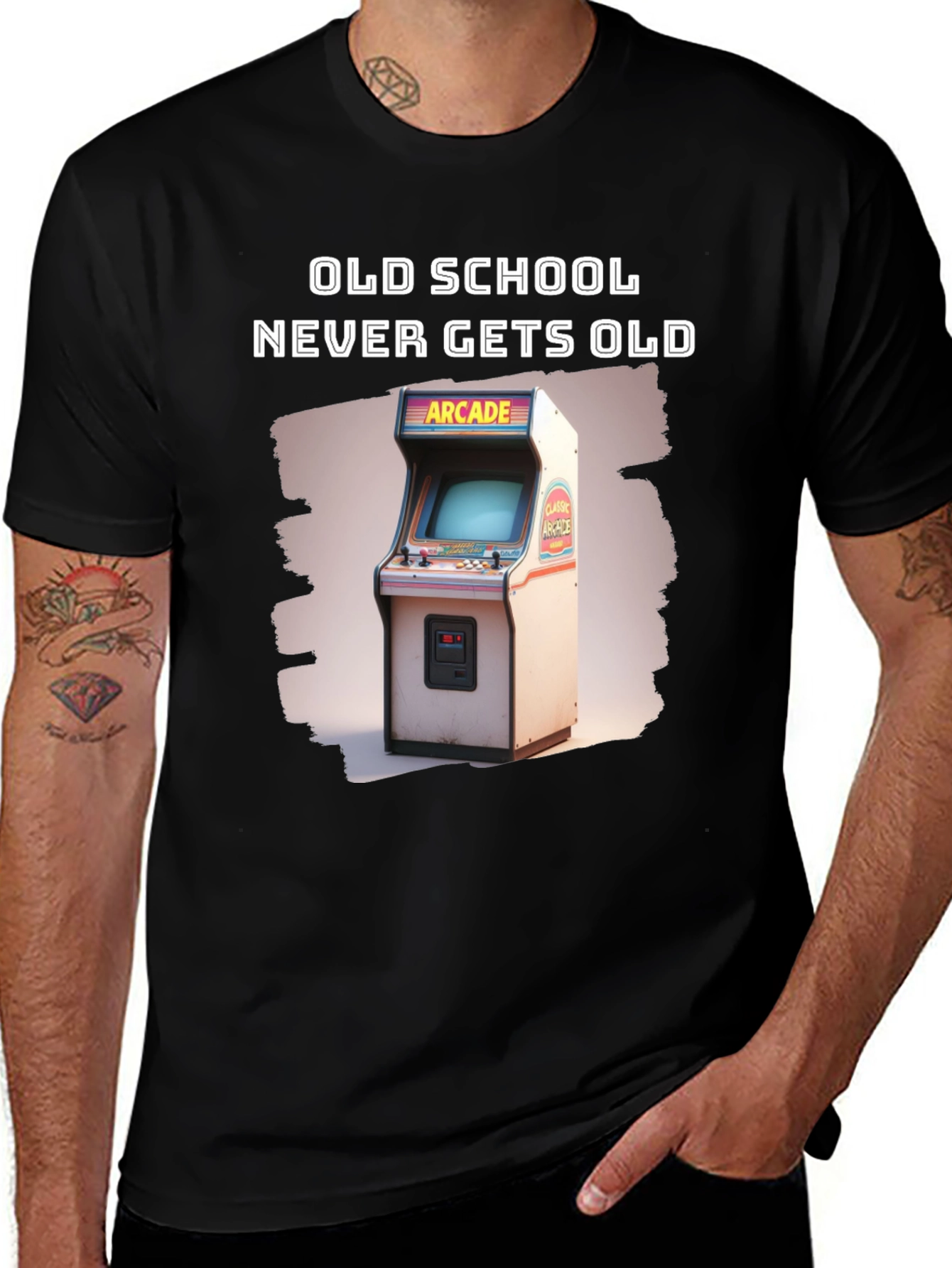 Variant 25 of Retro Arcade T-Shirt - Old School Never Gets Old