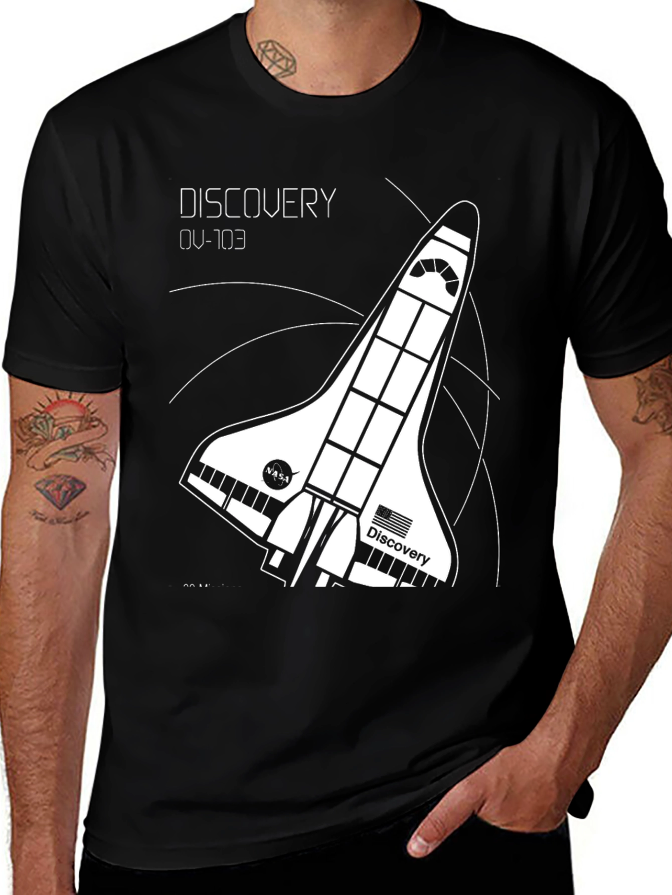 Variant 6 of Discovery Space Shuttle Graphic Tee - NASA OV-103