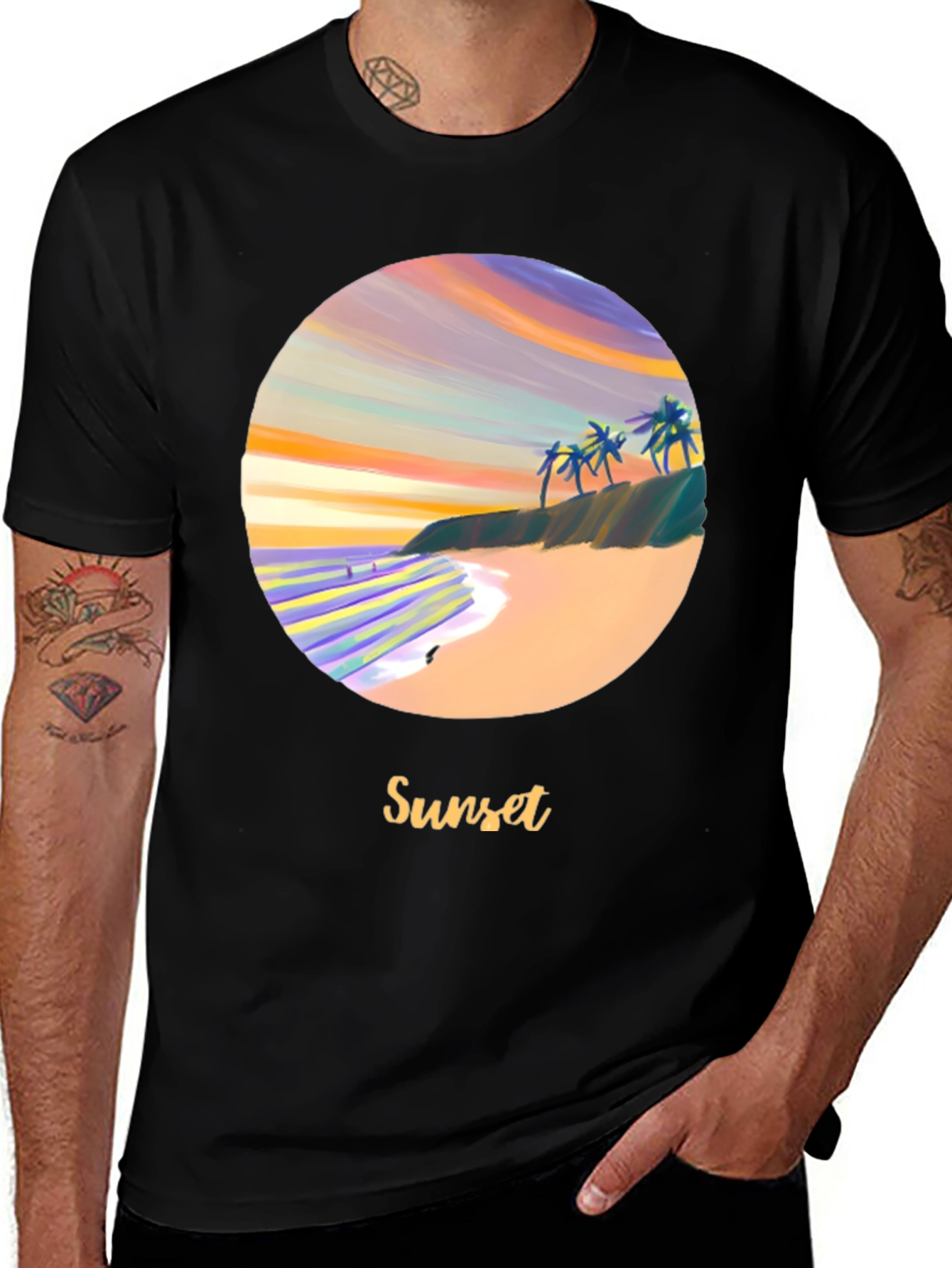 Variant 14 of Sunset Beach Graphic T-Shirt