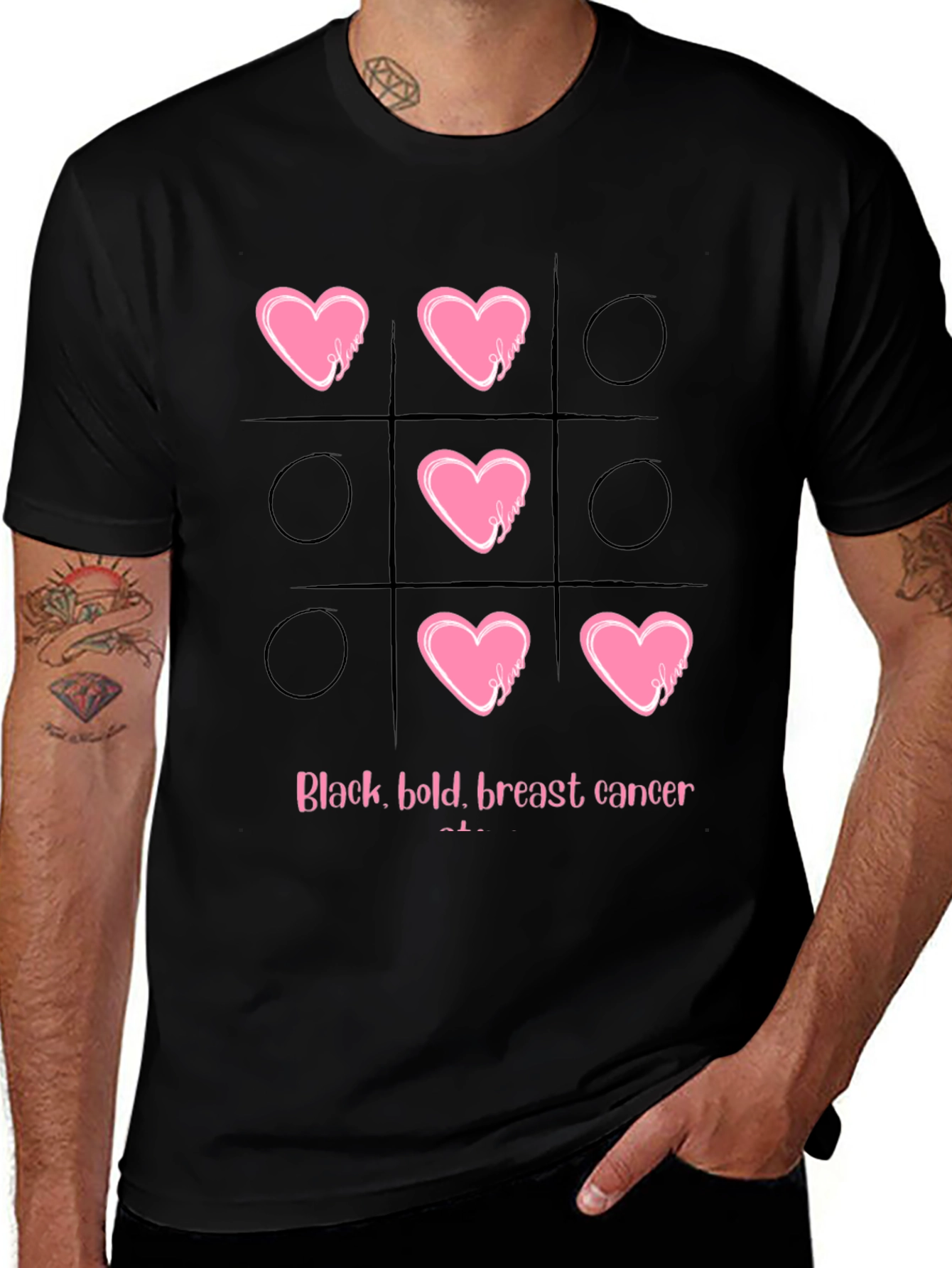 Variant 24 of Breast Cancer Tic-Tac-Toe T-Shirt