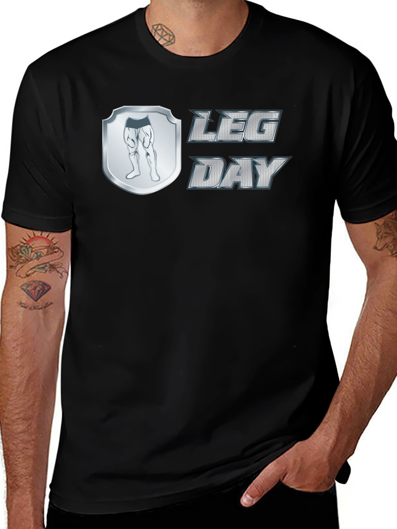 Variant 13 of Leg Day T-Shirt - Gym Workout Apparel