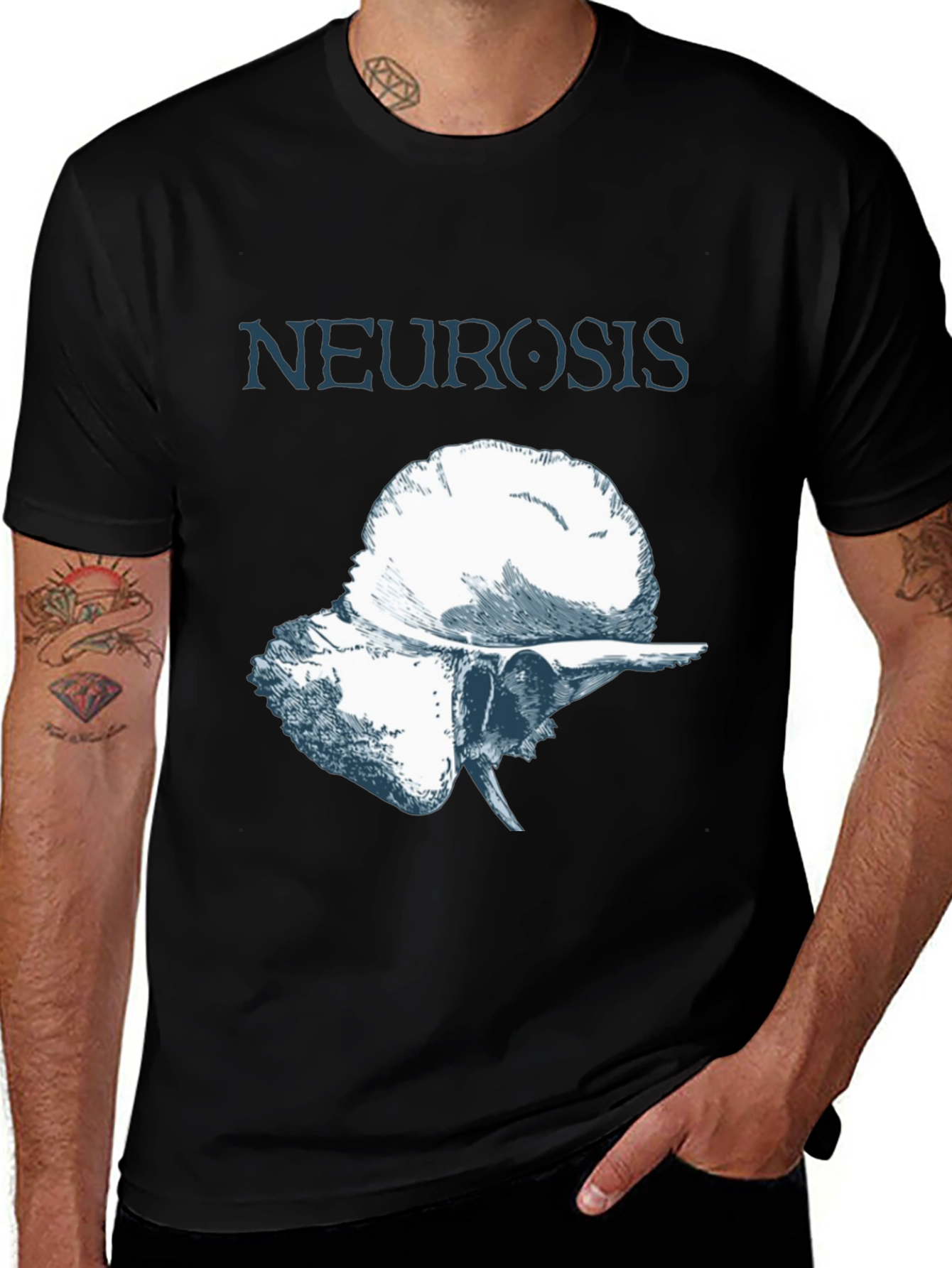 Neurosis Band Graphic T-Shirt - Black Cotton Tee