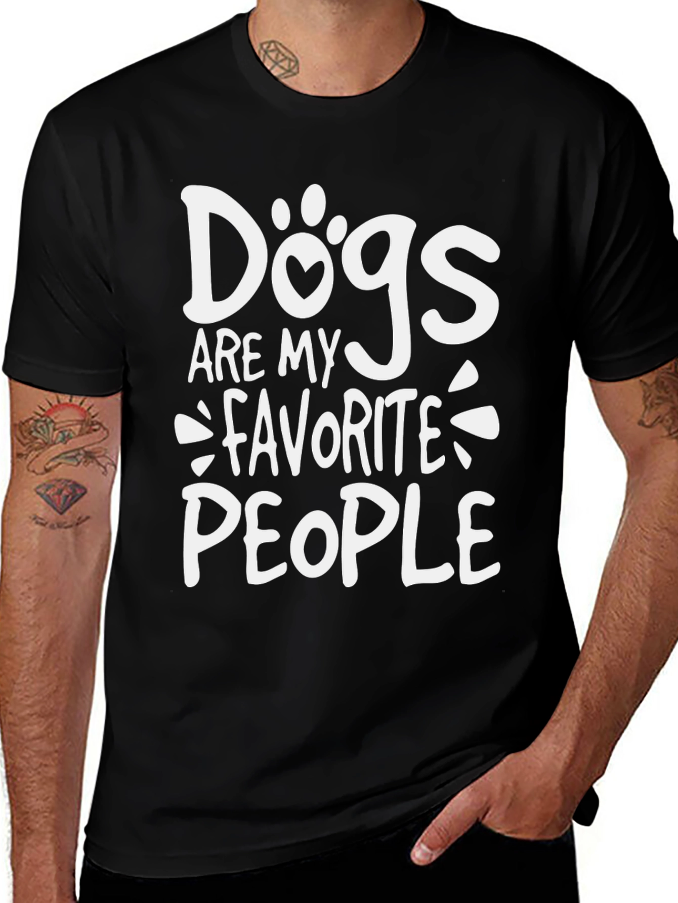 Variant 12 of Dogs are My Favorite People Graphic Tee