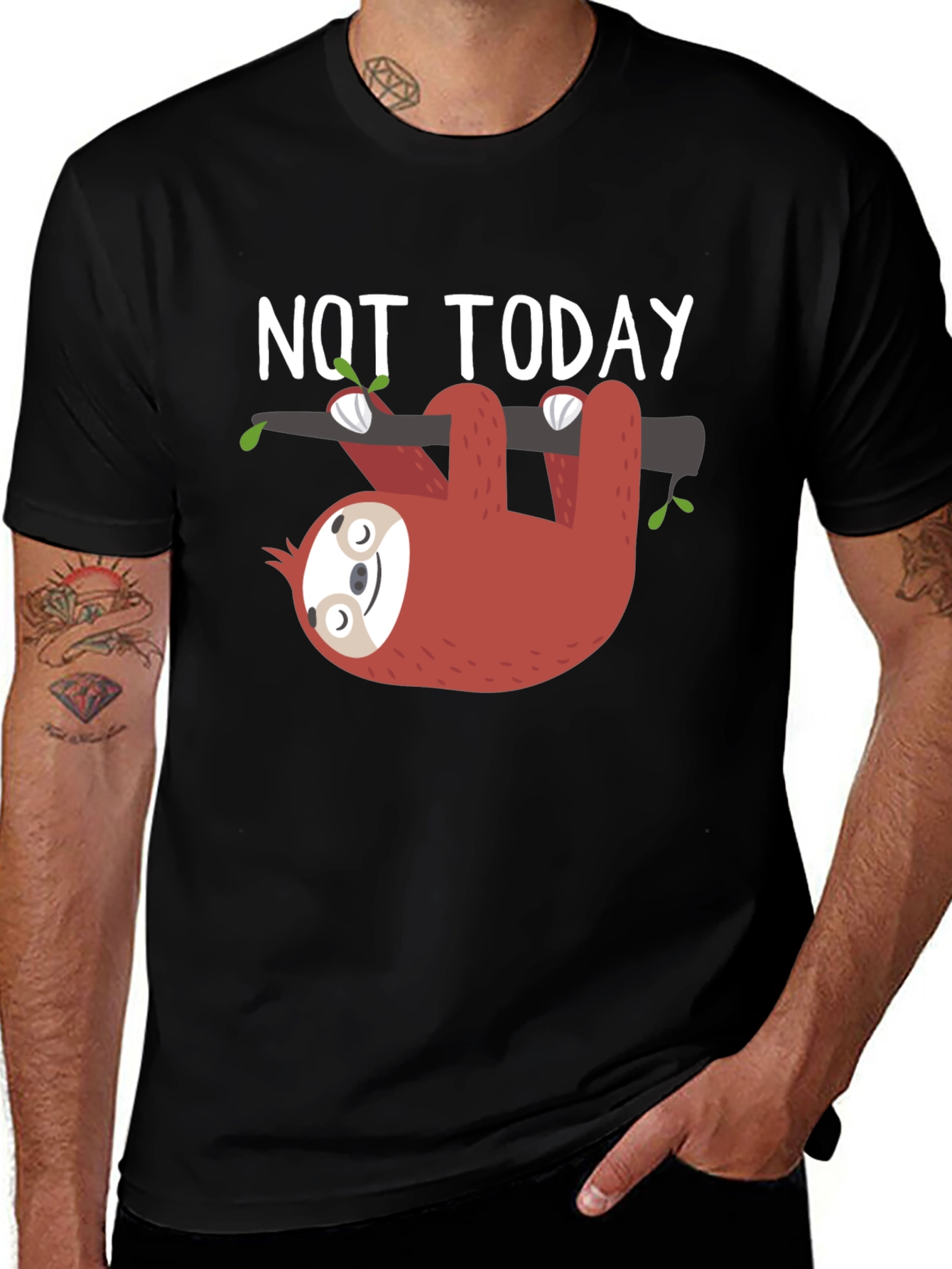 Variant 14 of Not Today Sloth Graphic Tee