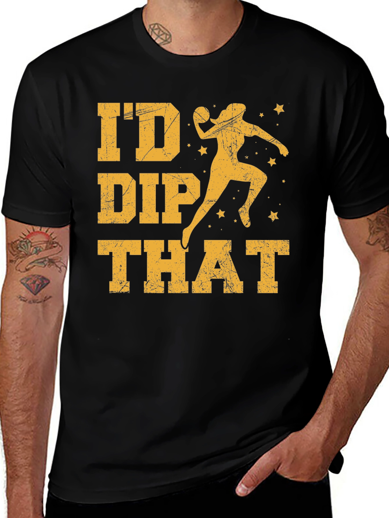 Variant 7 of I'd Dip That T-Shirt  Funny Dodgeball Tee