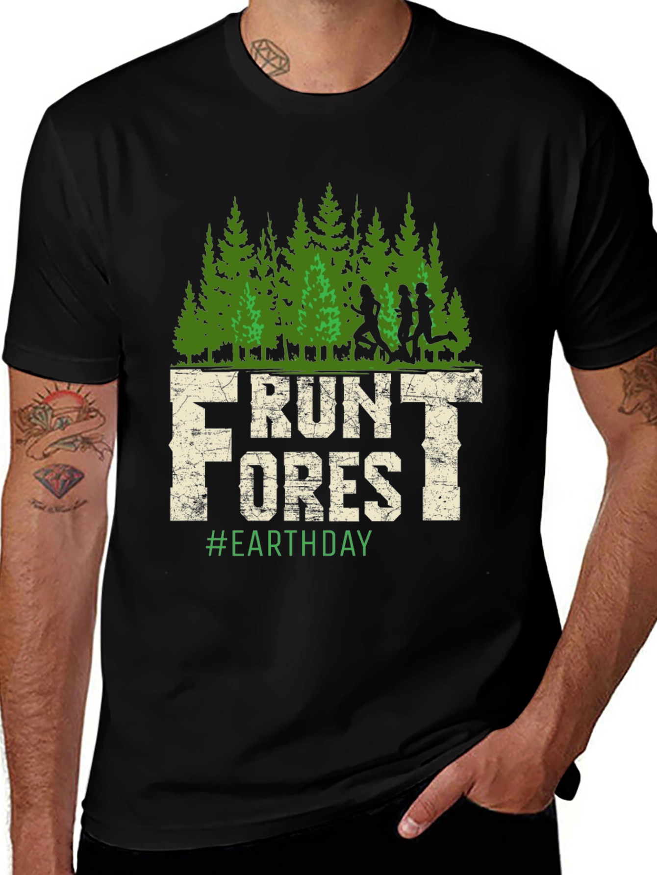 Variant 27 of Run Forest Earth Day T-Shirt