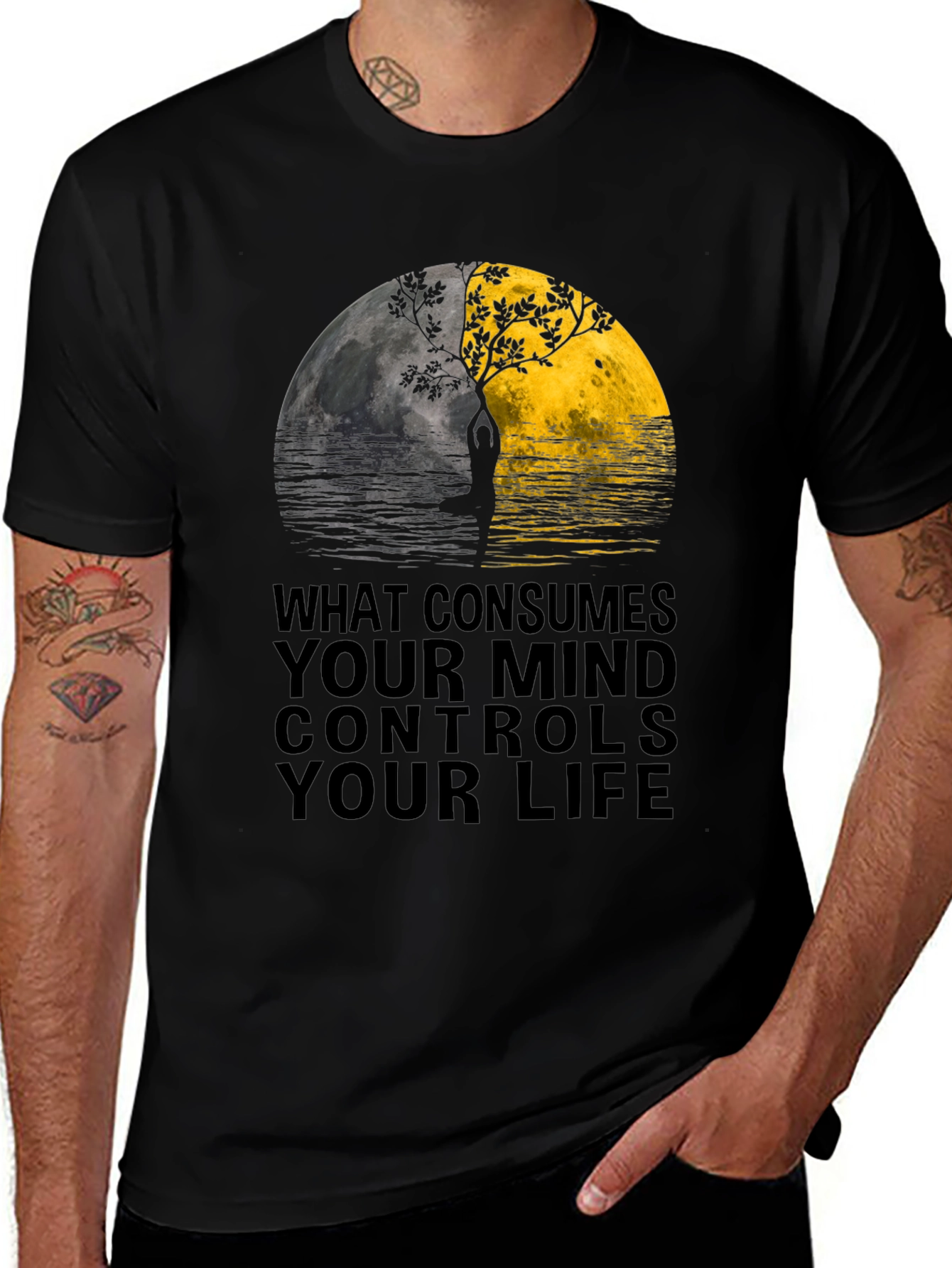 Variant 22 of Yin Yang Mind Control T-Shirt - Unisex