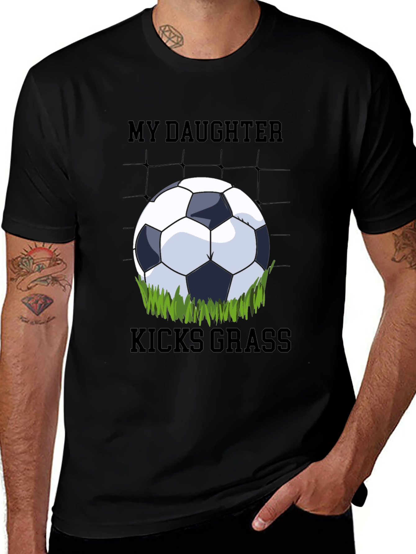 Variant 8 of My Daughter Kicks Grass Soccer T-Shirt