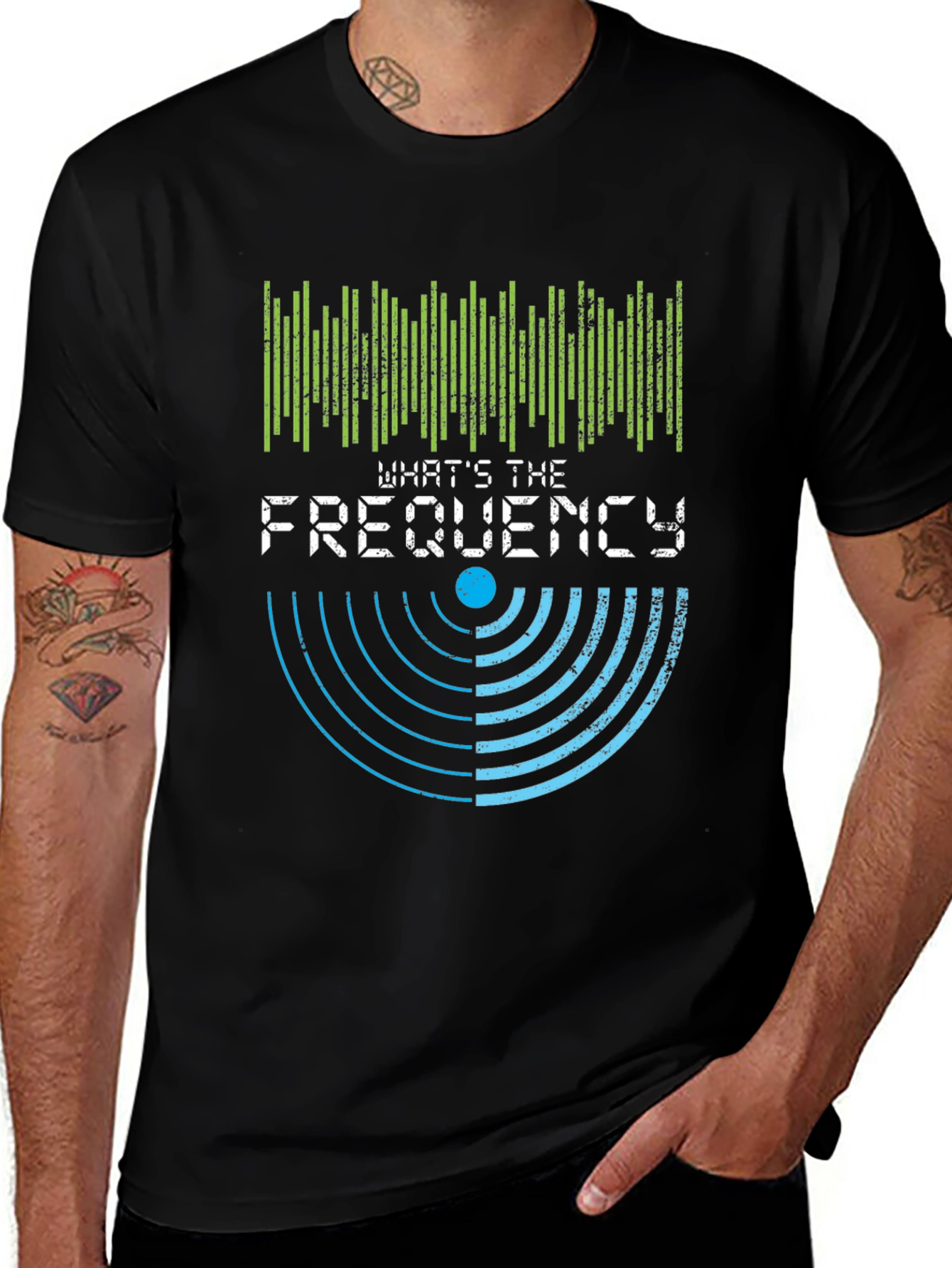 Variant 20 of What's The Frequency T-Shirt - Retro Design