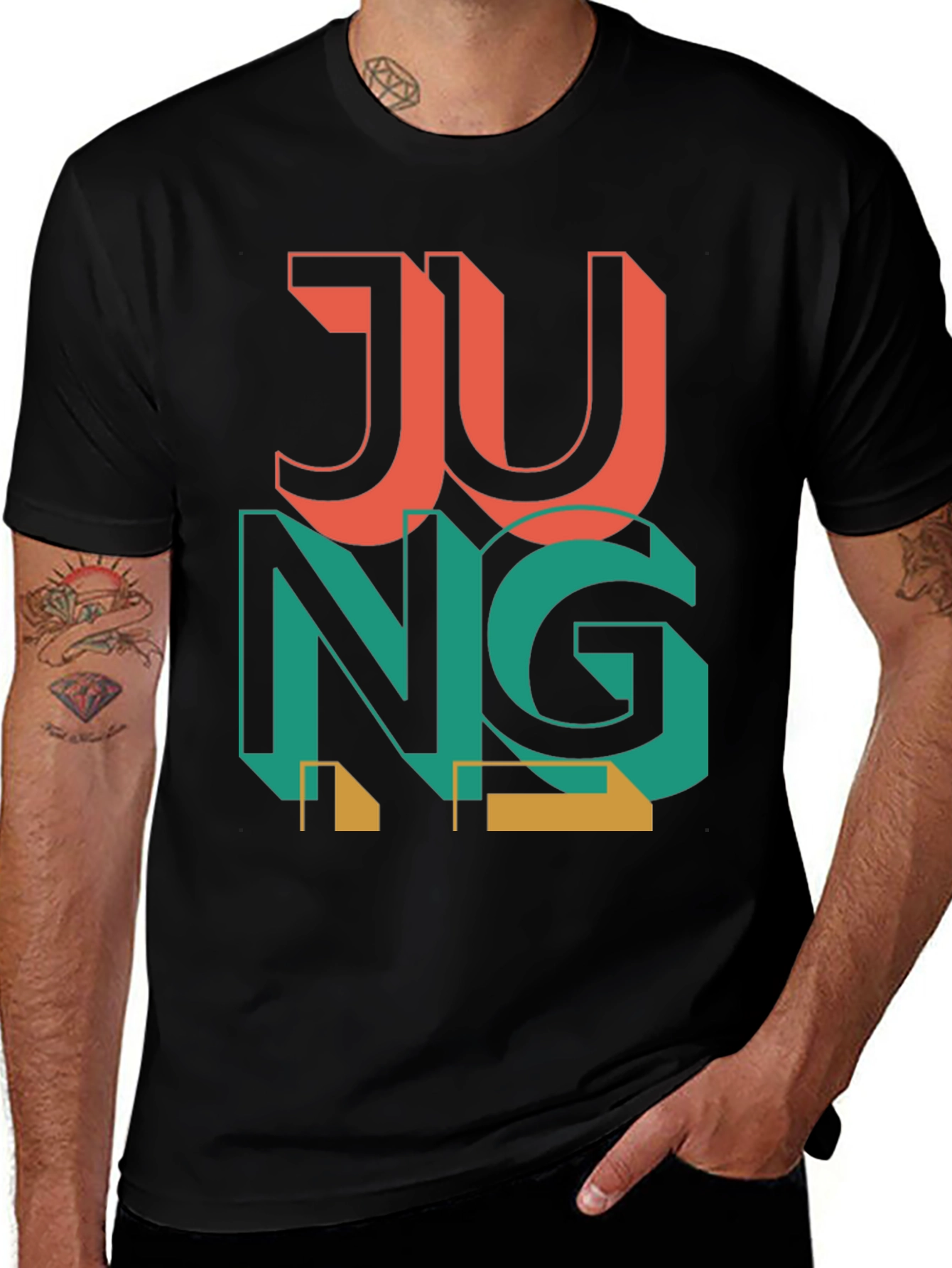 Variant 16 of JUNG Graphic Tee - Retro Design