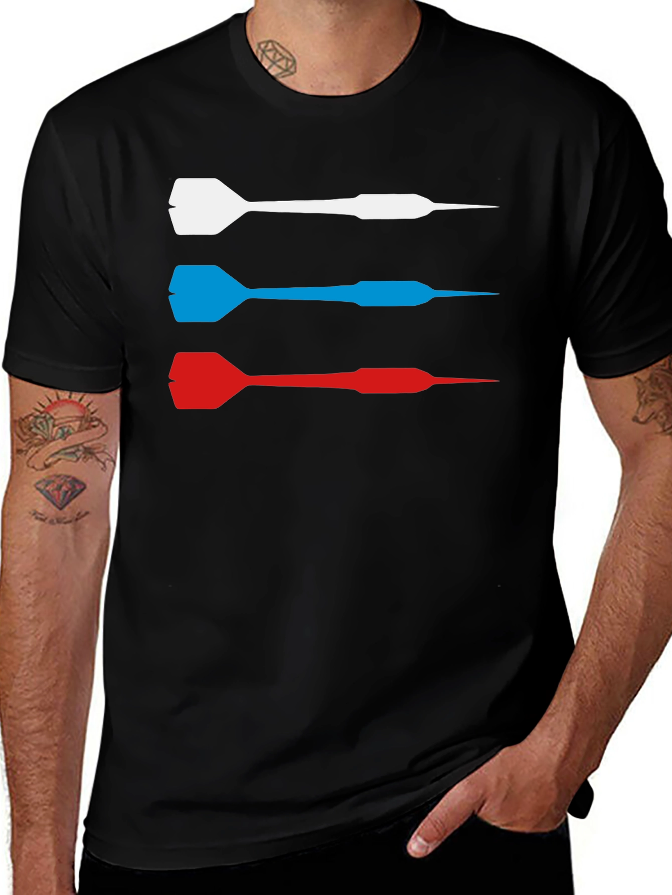 Dart T-Shirt - Red, White, and Blue Target Tee