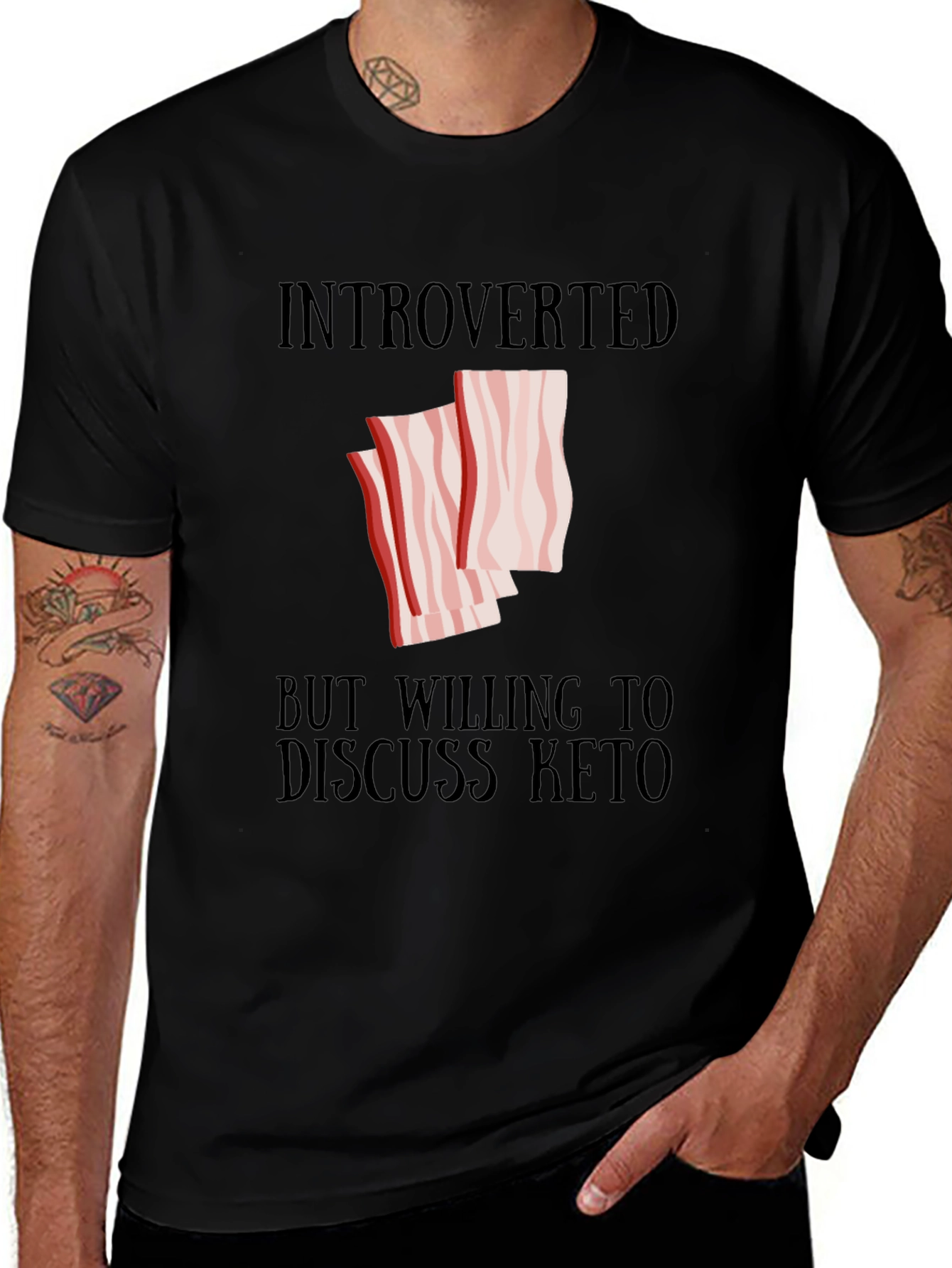 Variant 5 of Introverted Keto Graphic Tee