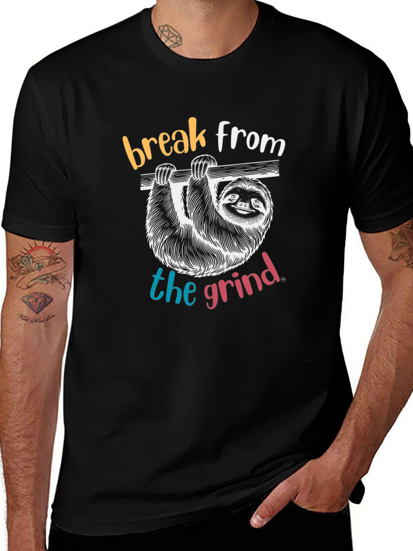 Variant 5 of Break From the Grind Sloth T-Shirt