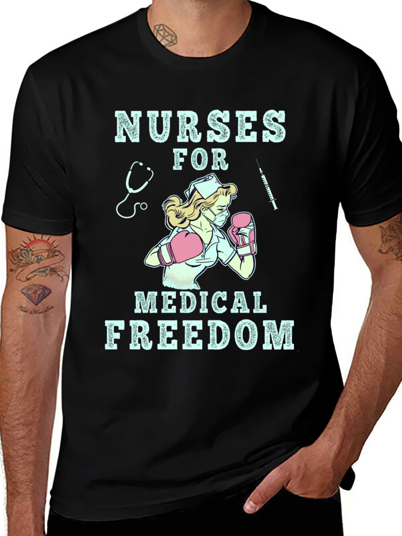 Variant 16 of Nurses for Medical Freedom Graphic Tee