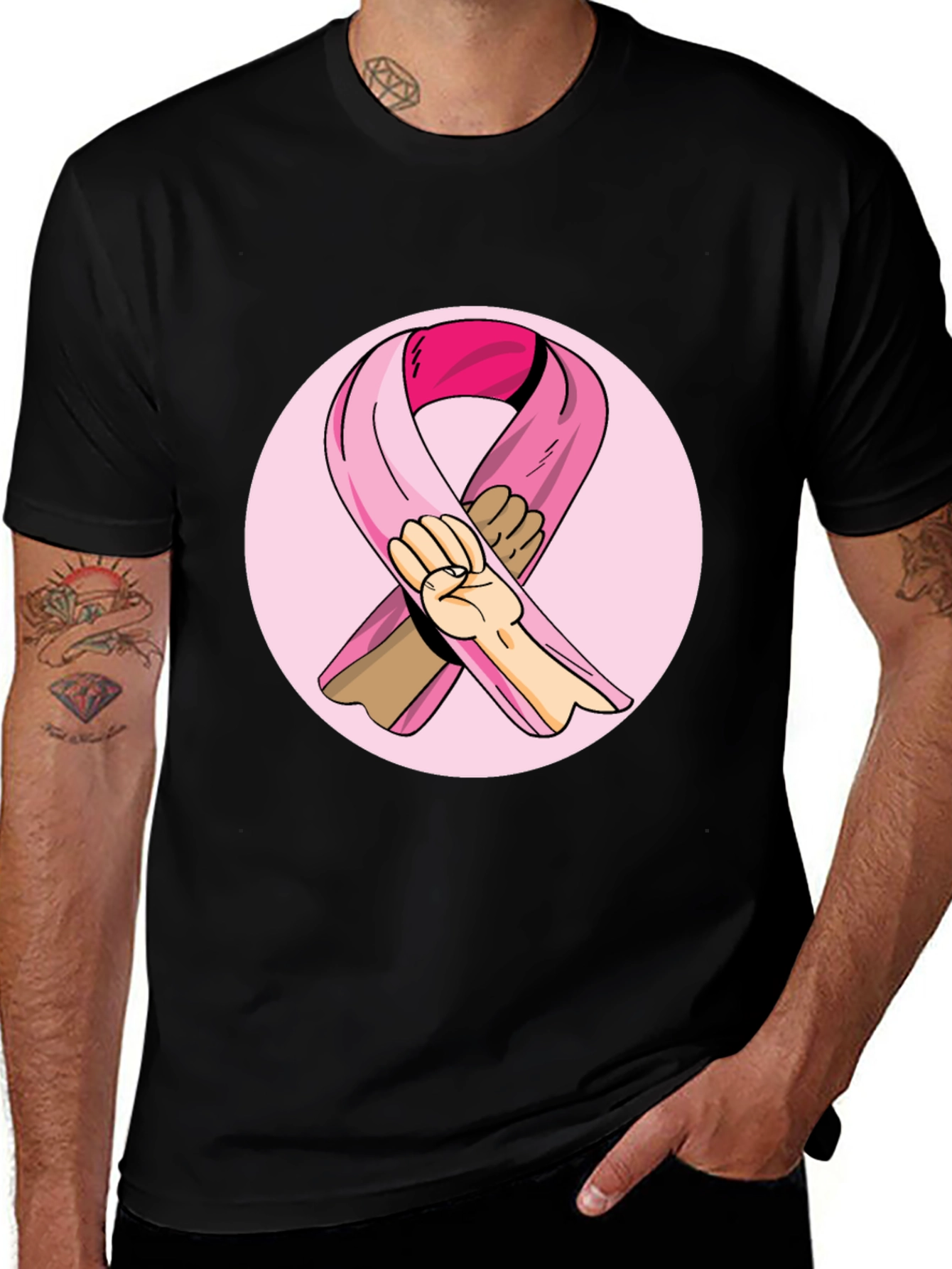 Variant 22 of Breast Cancer Awareness Ribbon T-Shirt