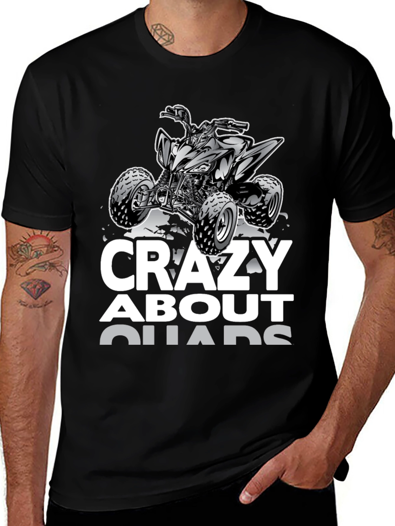 Crazy About Quads Graphic T-Shirt