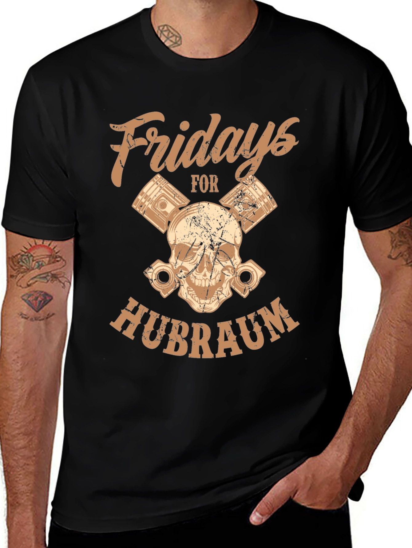 Variant 29 of Fridays for Hubraum Graphic Tee - Black