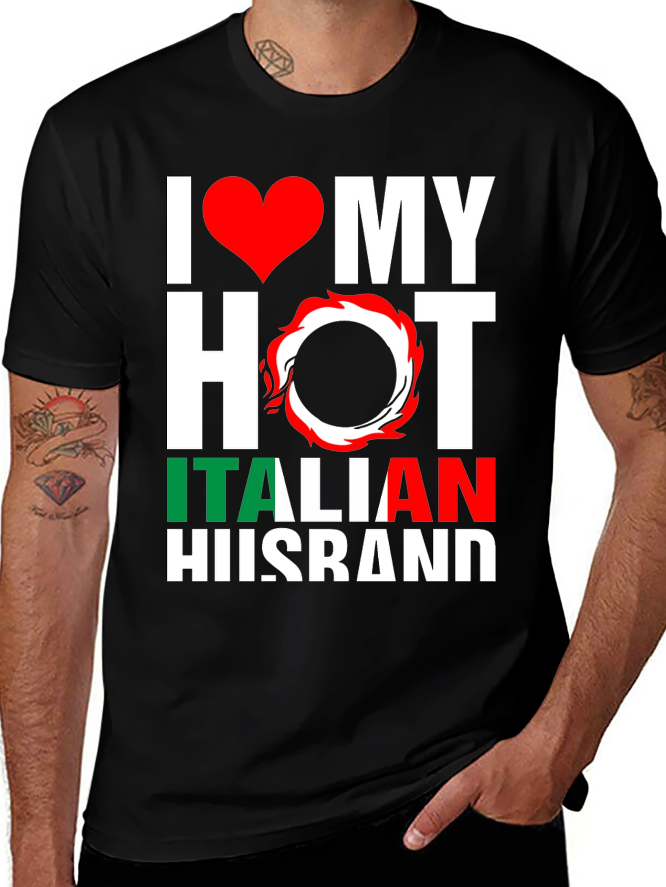 Variant 5 of I Love My Hot Italian Husband T-Shirt