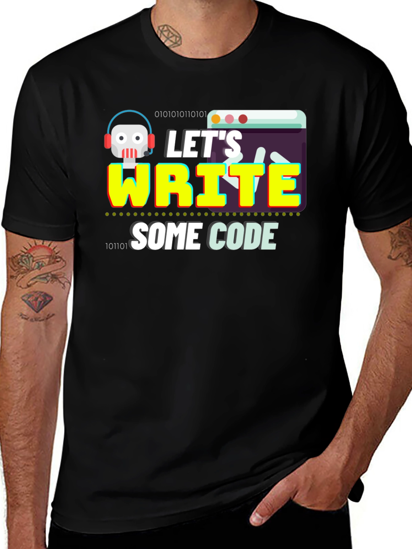 Variant 20 of Let's Write Some Code Graphic T-Shirt