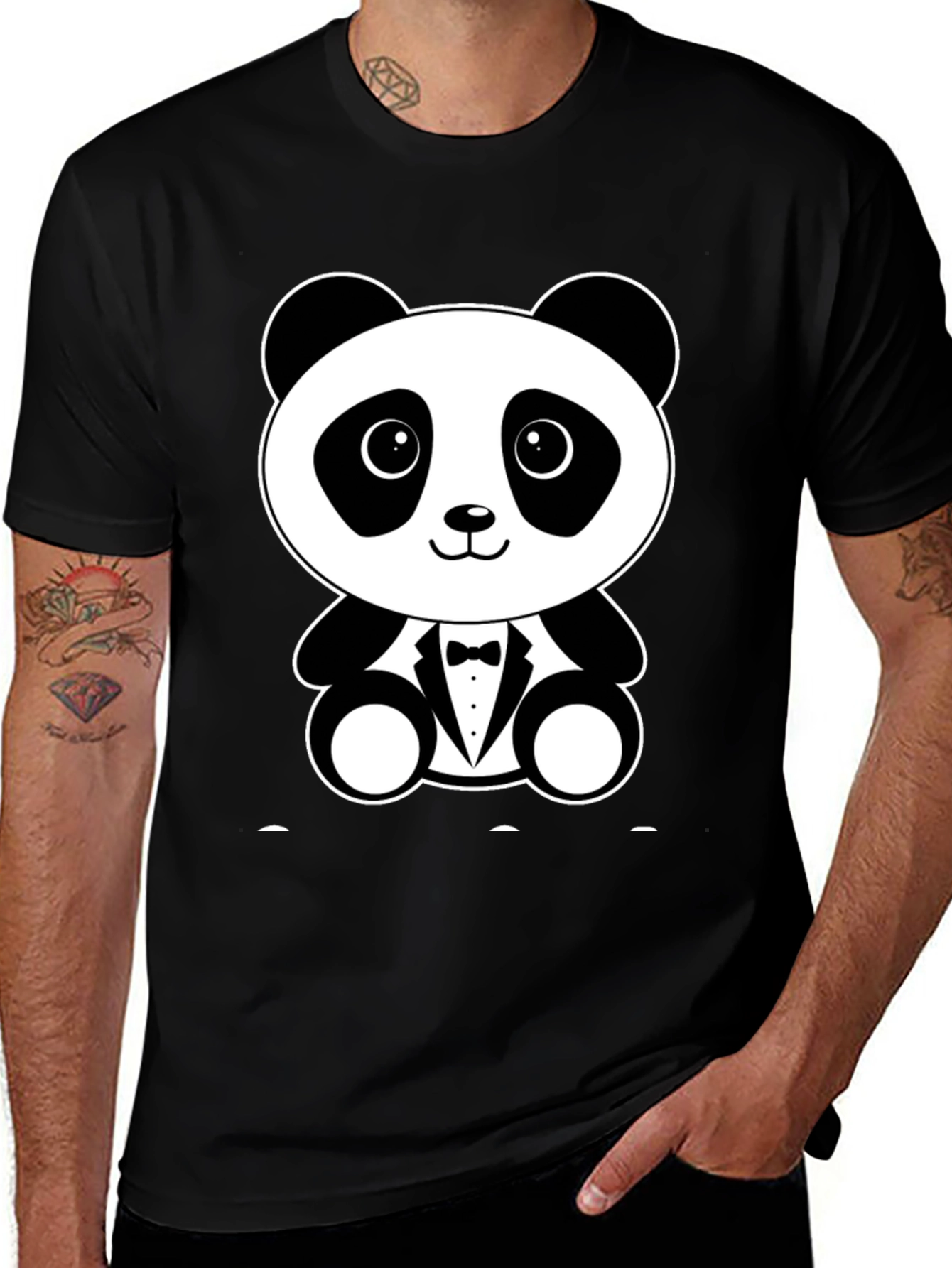 Variant 9 of Panda Tuxedo T-Shirt