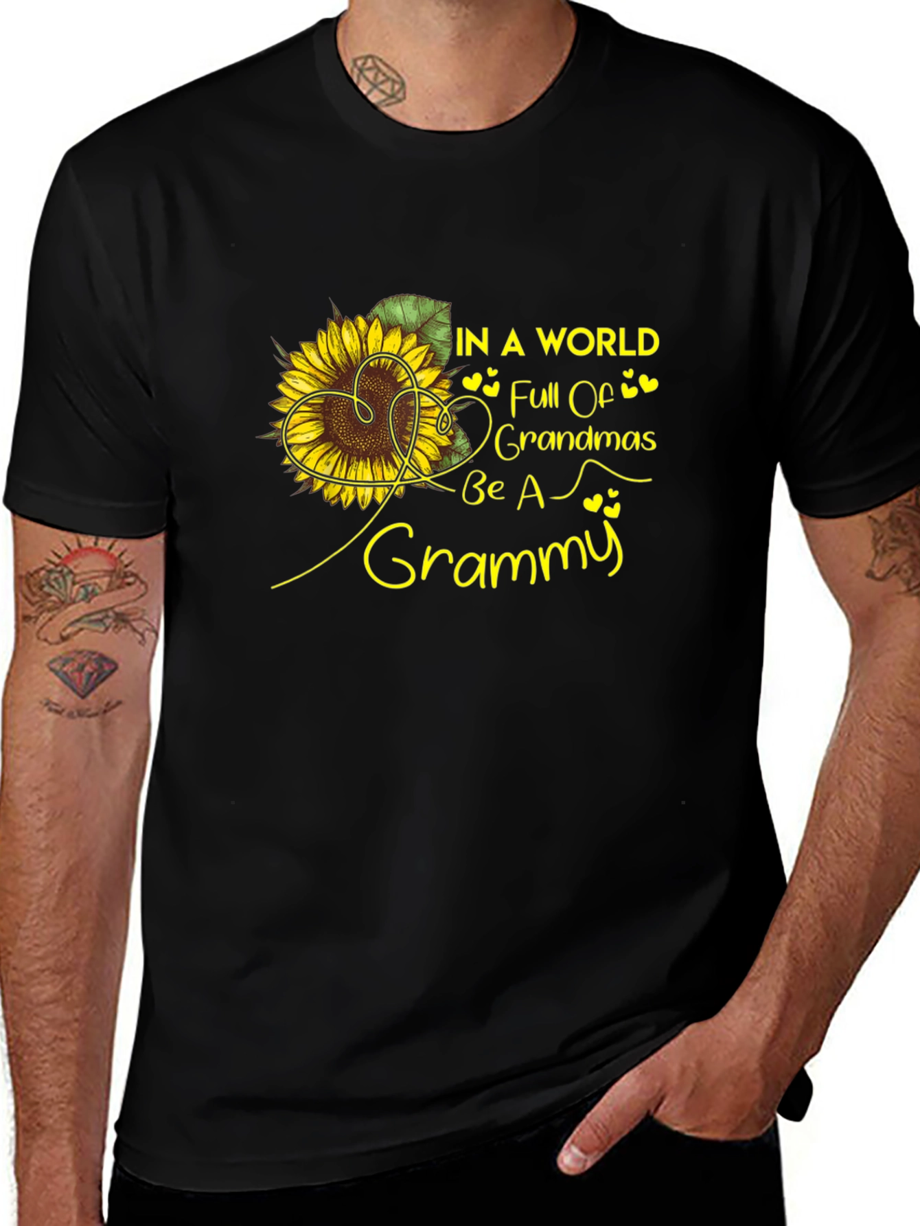 Variant 14 of Be A Grammy Sunflower Graphic T-Shirt