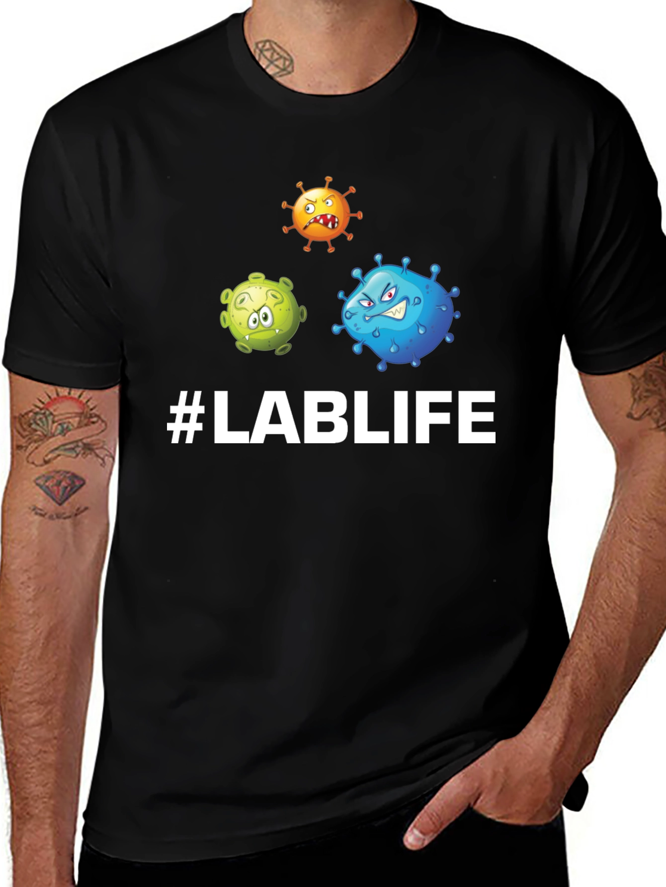 #LabLife Virus Graphic Tee - Science Humor T-Shirt