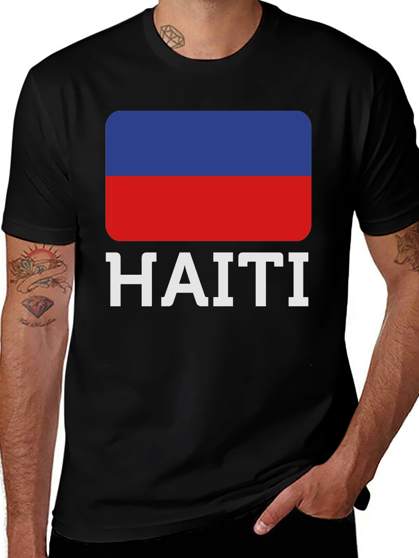 Haiti Flag T-Shirt - Patriotic Pride Tee