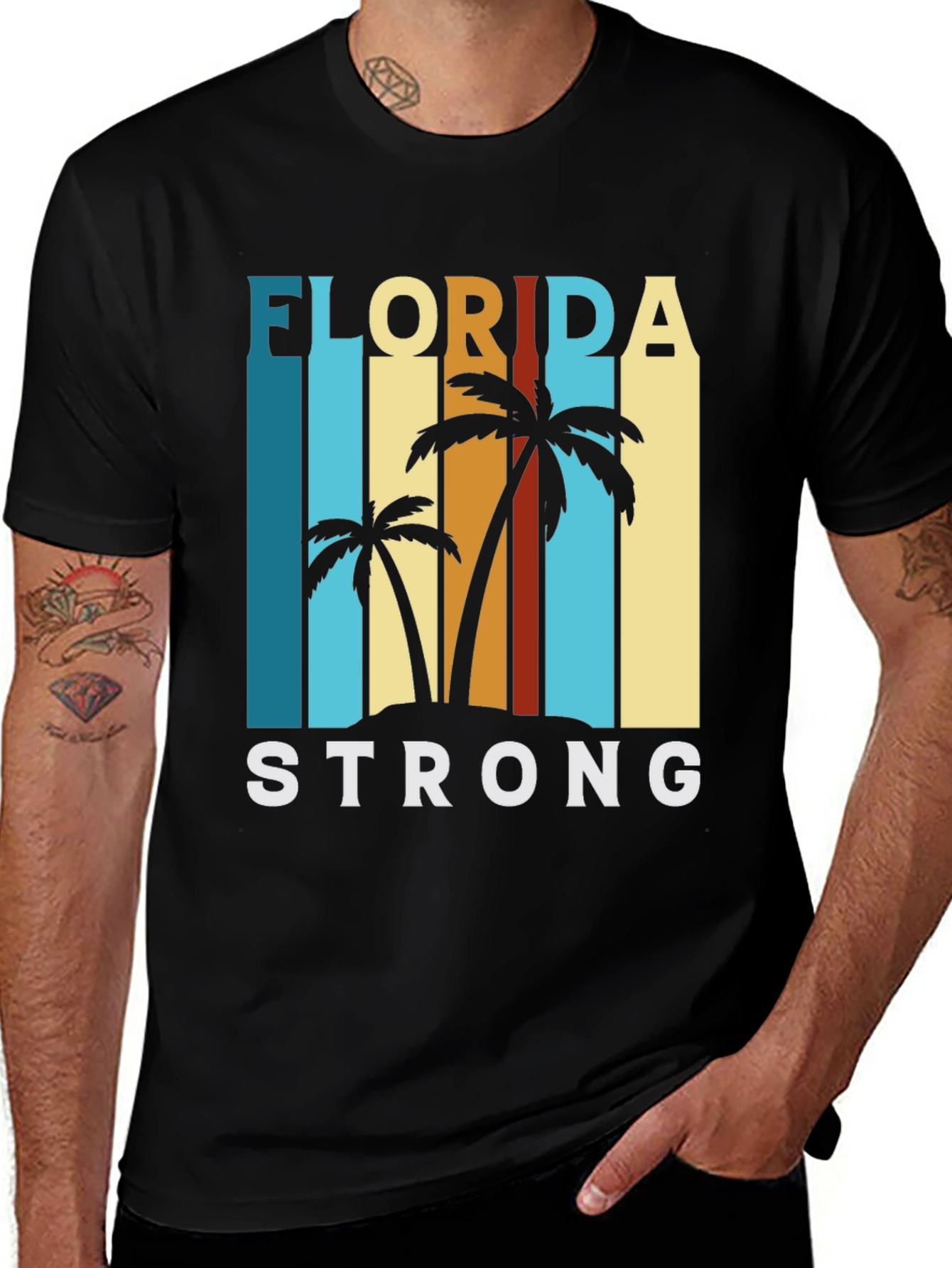 Florida Strong T-Shirt - Palm Tree Design