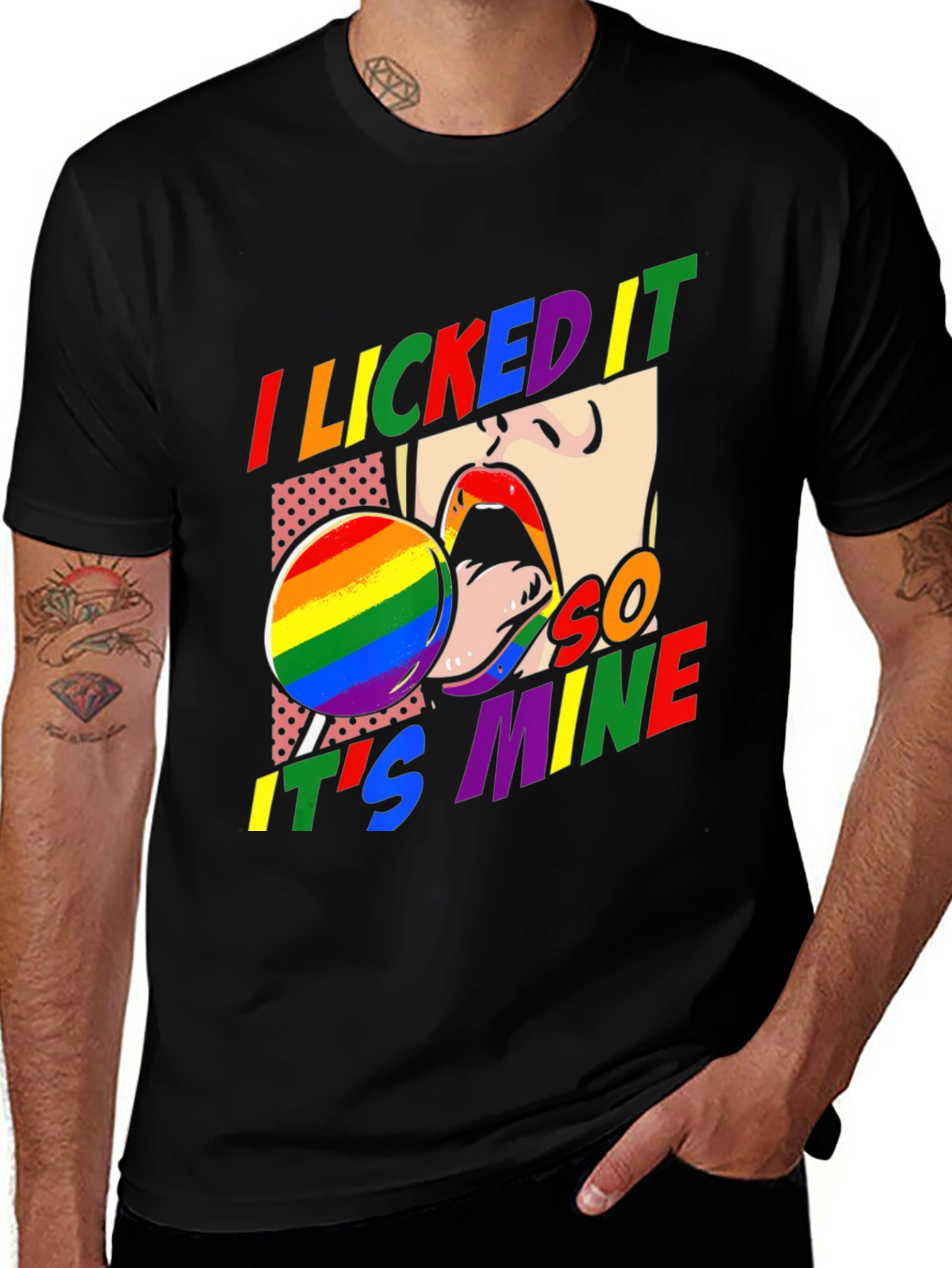 Variant 11 of I Licked It So It's Mine Pride T-Shirt